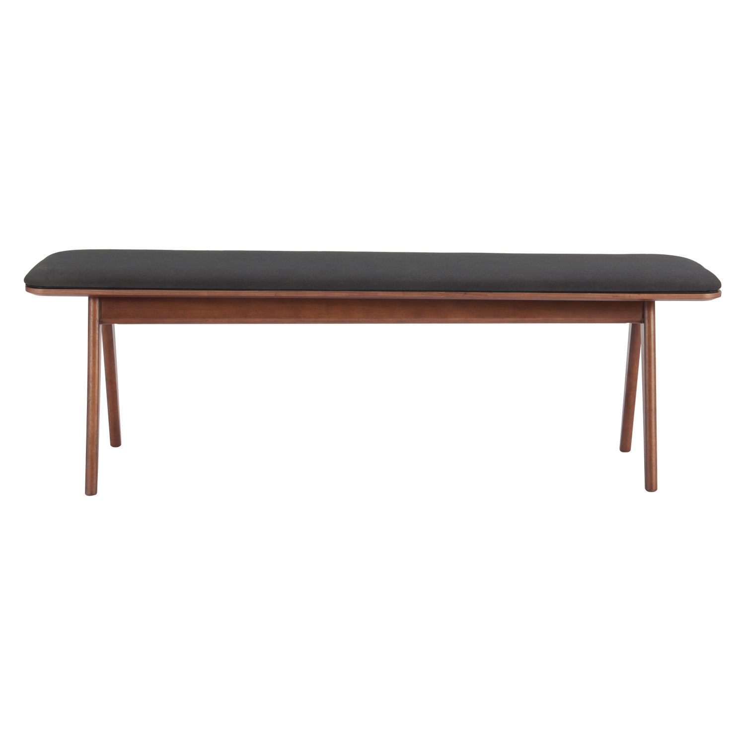 Kazwali Bench Black & Walnut