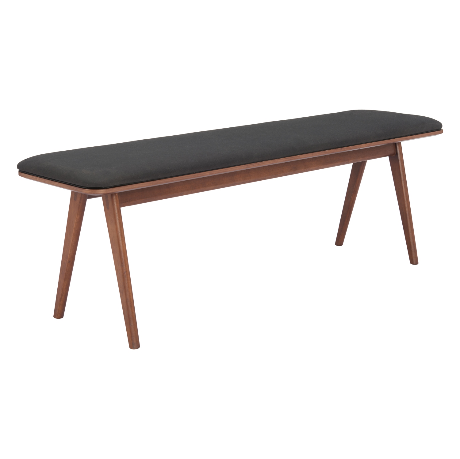 Kazwali Bench Black & Walnut