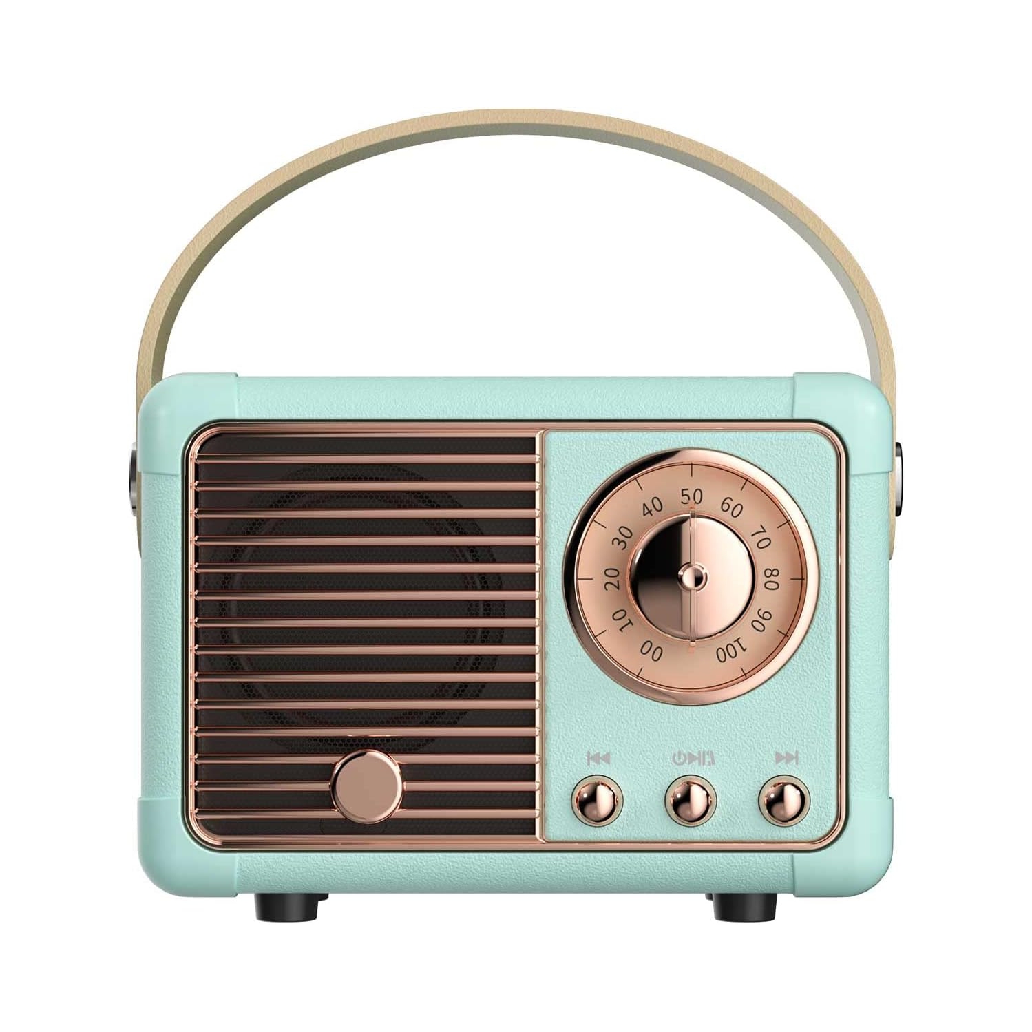 Retro BT 5.0 Speaker, HiFi Stereo Low Power Consumption Speaker, 360 Degree Stereo HiFi Sound Vintage Speaker with a Fast Transmission Speed, for