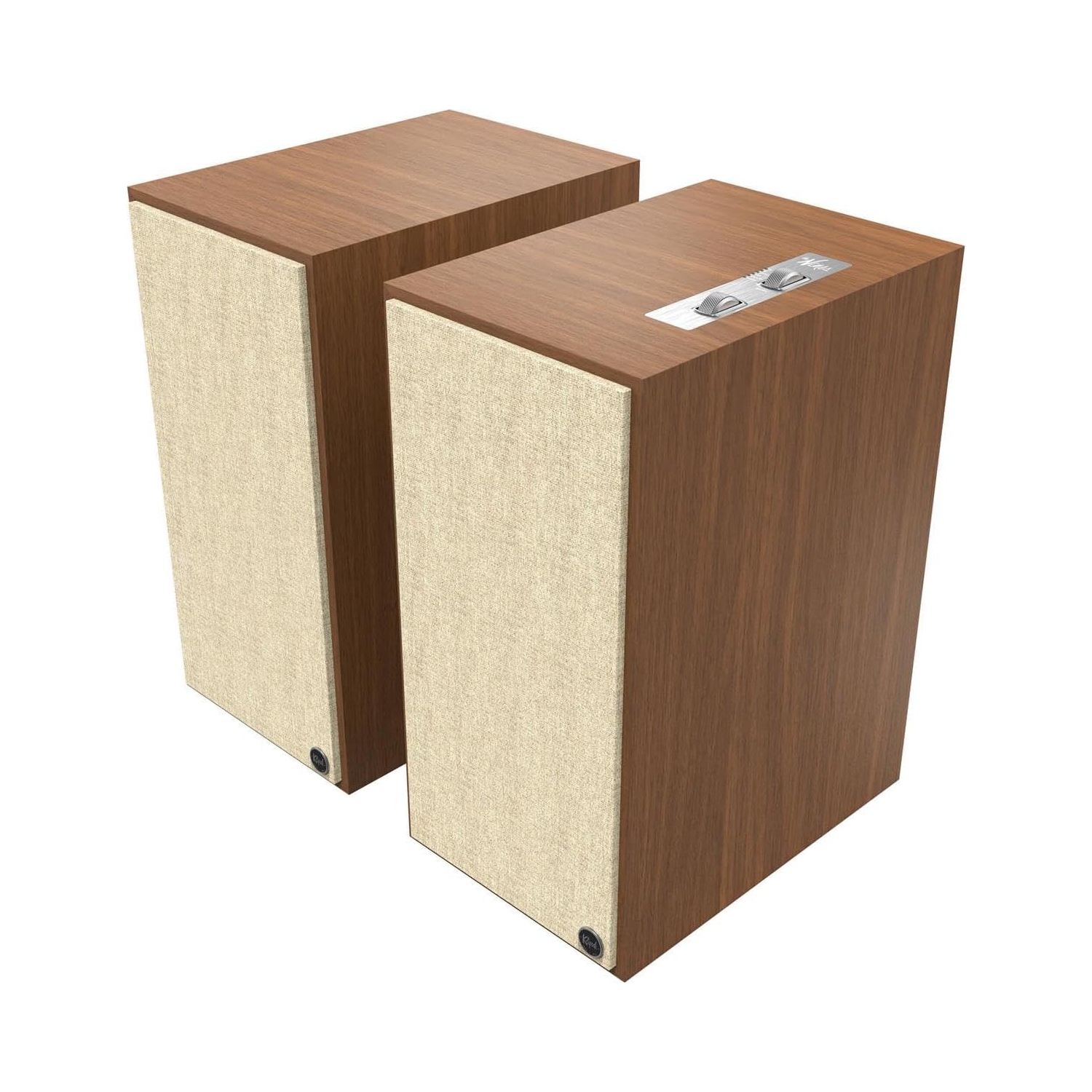 Open Box - Klipsch The Nines 240-Watt Bookshelf Speaker - Pair - Walnut