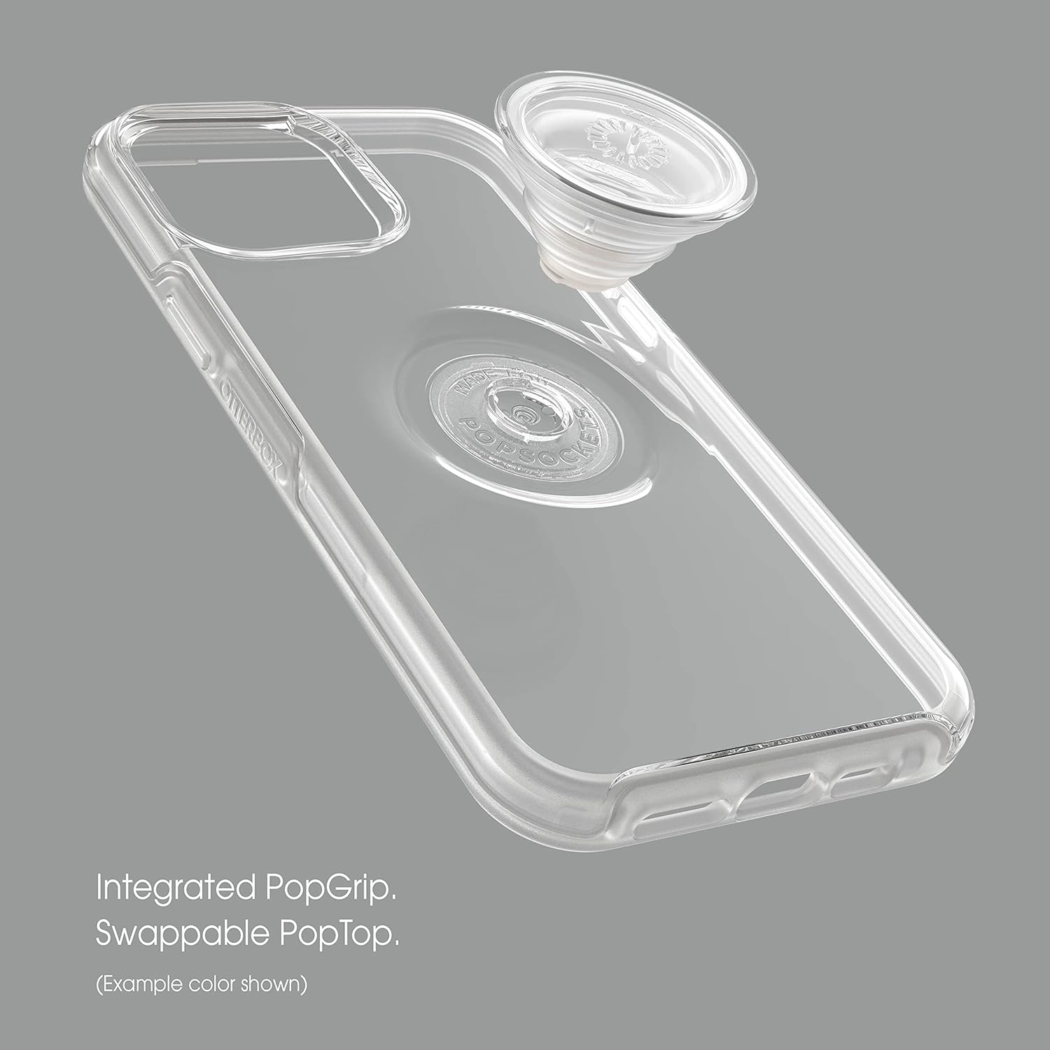 iPhone 12 Pro Max Otter + Pop Symmetry Series Case - Stardust, Integrated PopSockets PopGrip, Slim, Pocket-Friendly, Raised Edges Protect Camera