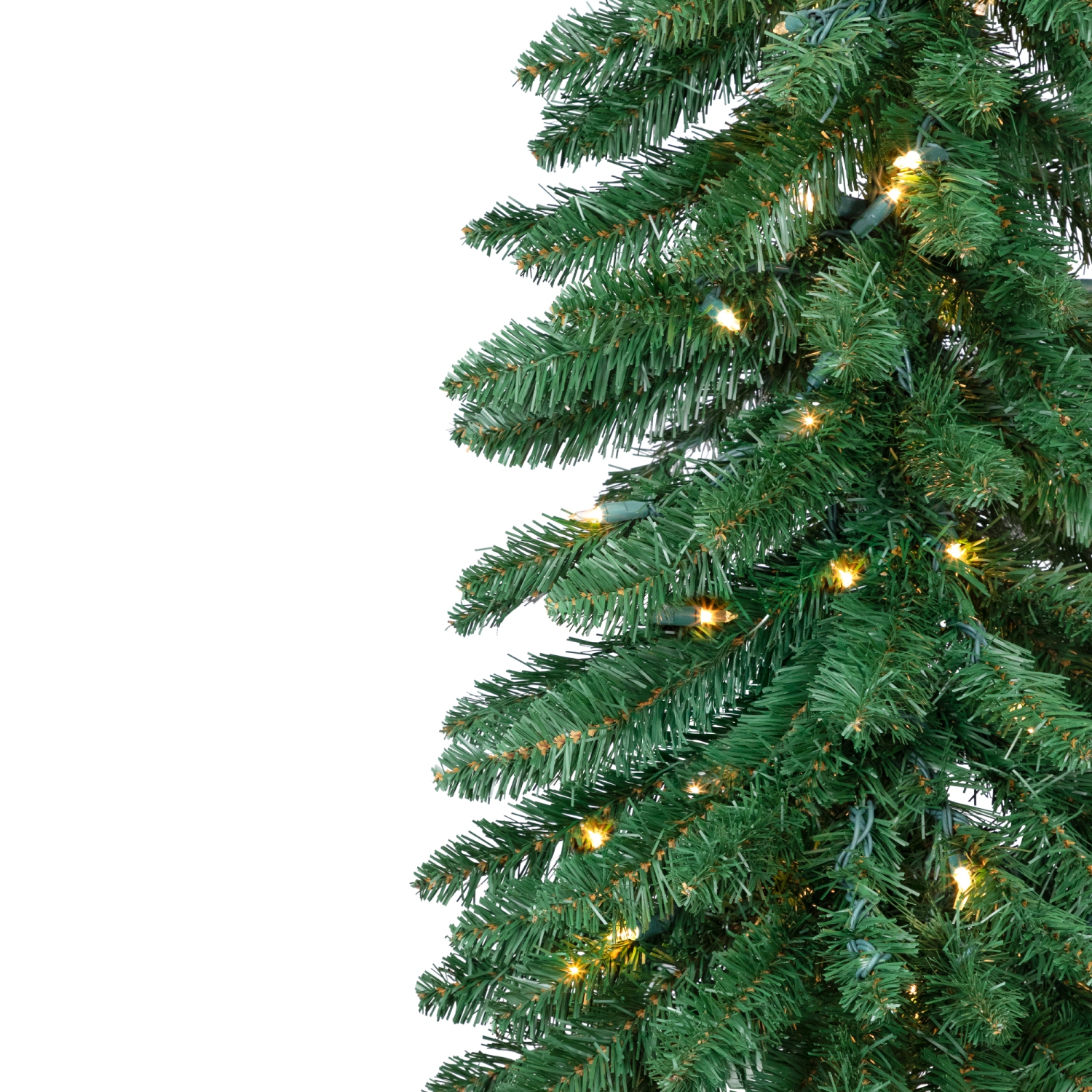 Pre-Lit Pencil Alpine Artificial Christmas Tree - 6' - Clear Lights