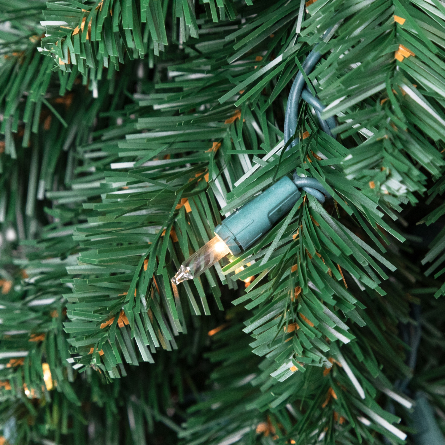 Pre-Lit Pencil Alpine Artificial Christmas Tree - 6' - Clear Lights