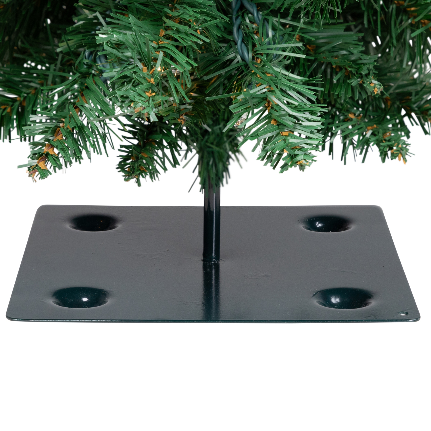 Pre-Lit Pencil Alpine Artificial Christmas Tree - 3' - Clear Lights