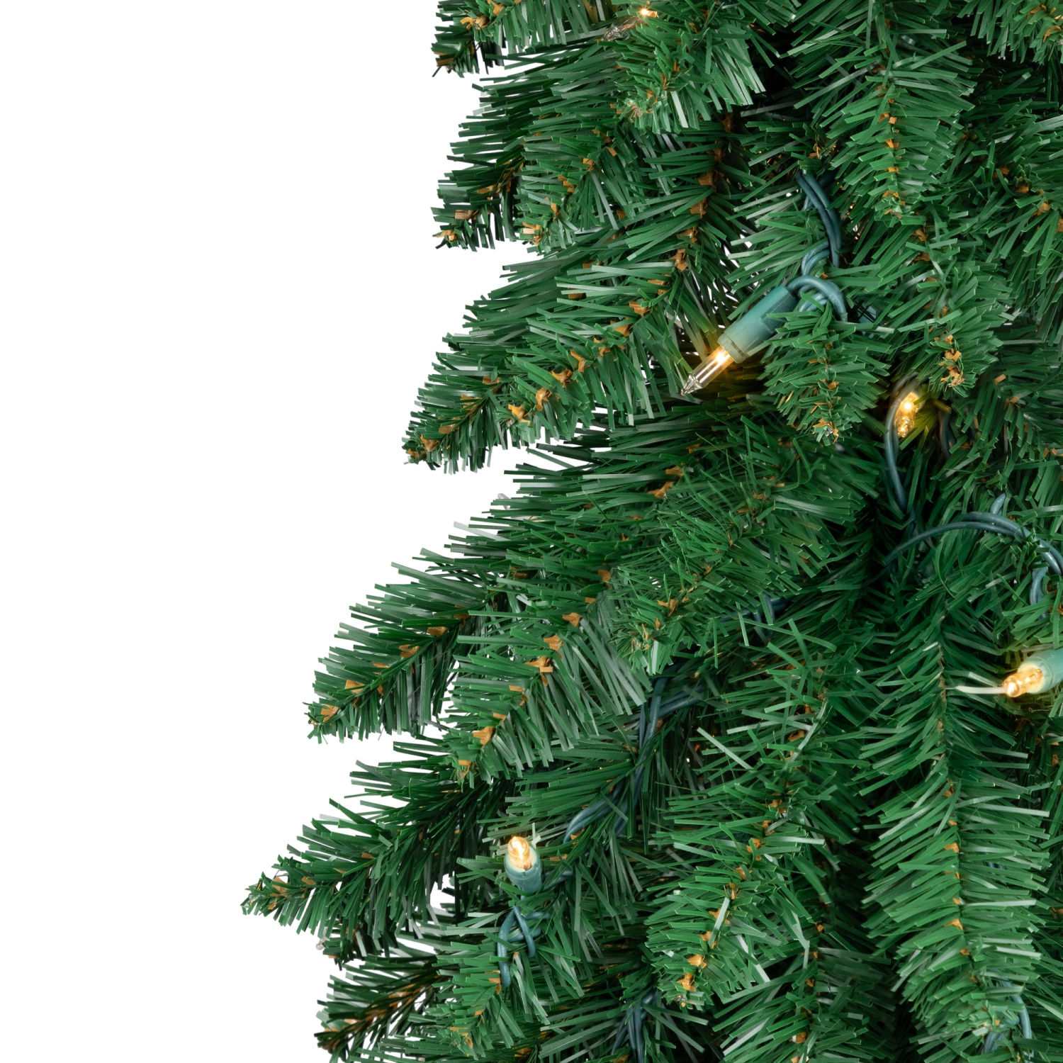 Pre-Lit Pencil Alpine Artificial Christmas Tree - 3' - Clear Lights