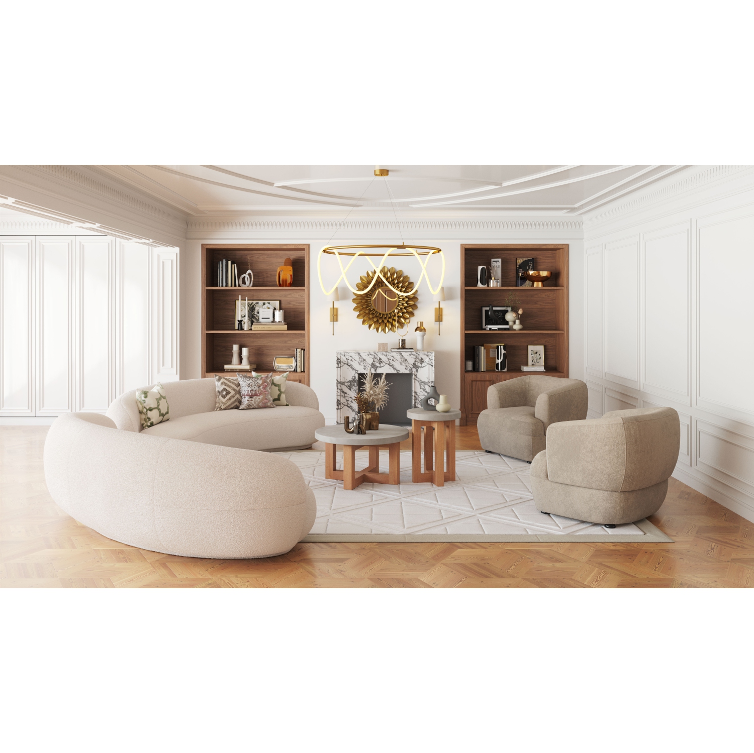 Bekker Accent Chair Golden Beige