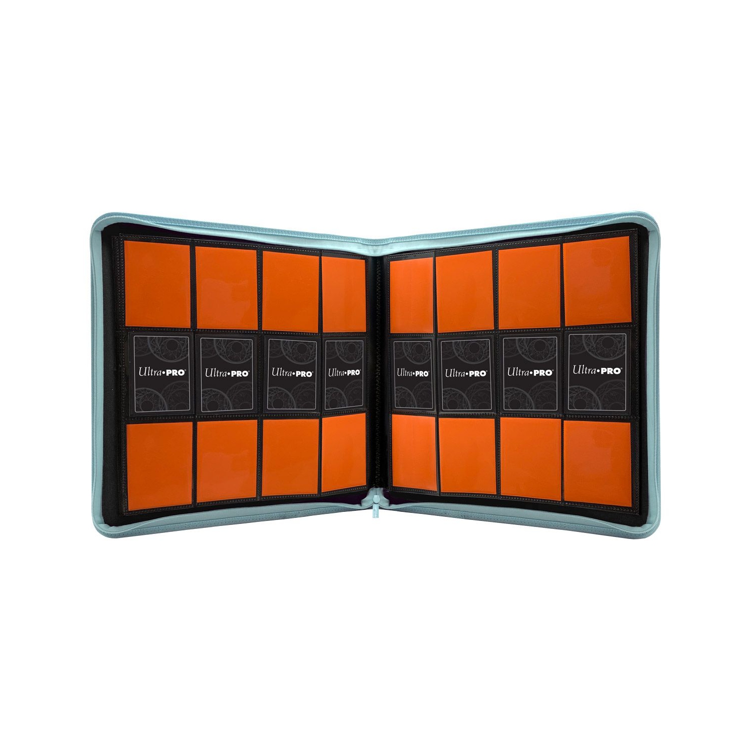 CARTABLE ULTRA PRO à 12 POCHETTES ZIPPERED DE VIVID, bleu pâle NOUVEAU