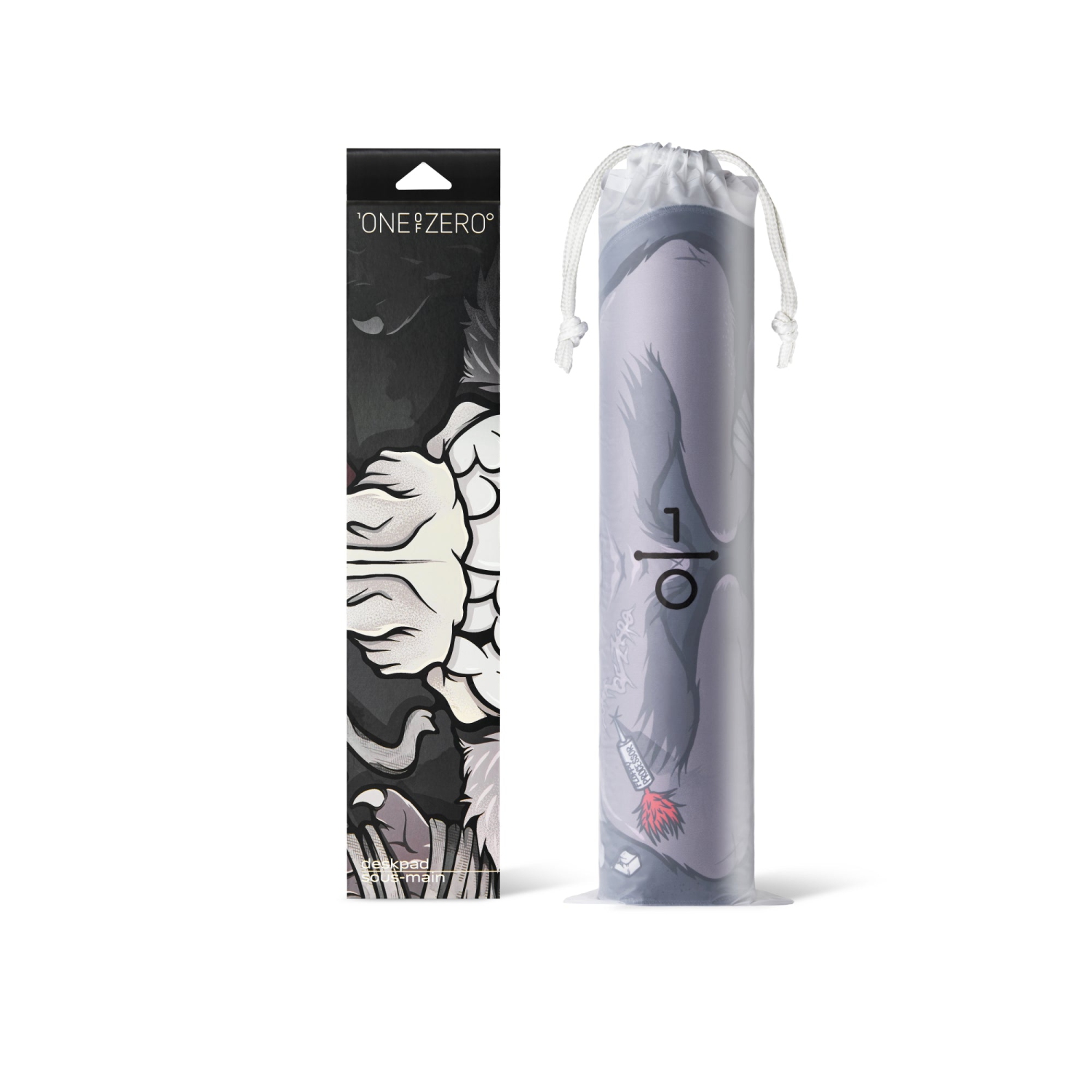 Grand sous-main de qualité supérieure d'ONEofZERO pour la maison, le bureau et les jeux vidéo, fond antidérapant en caoutchouc sans limites et