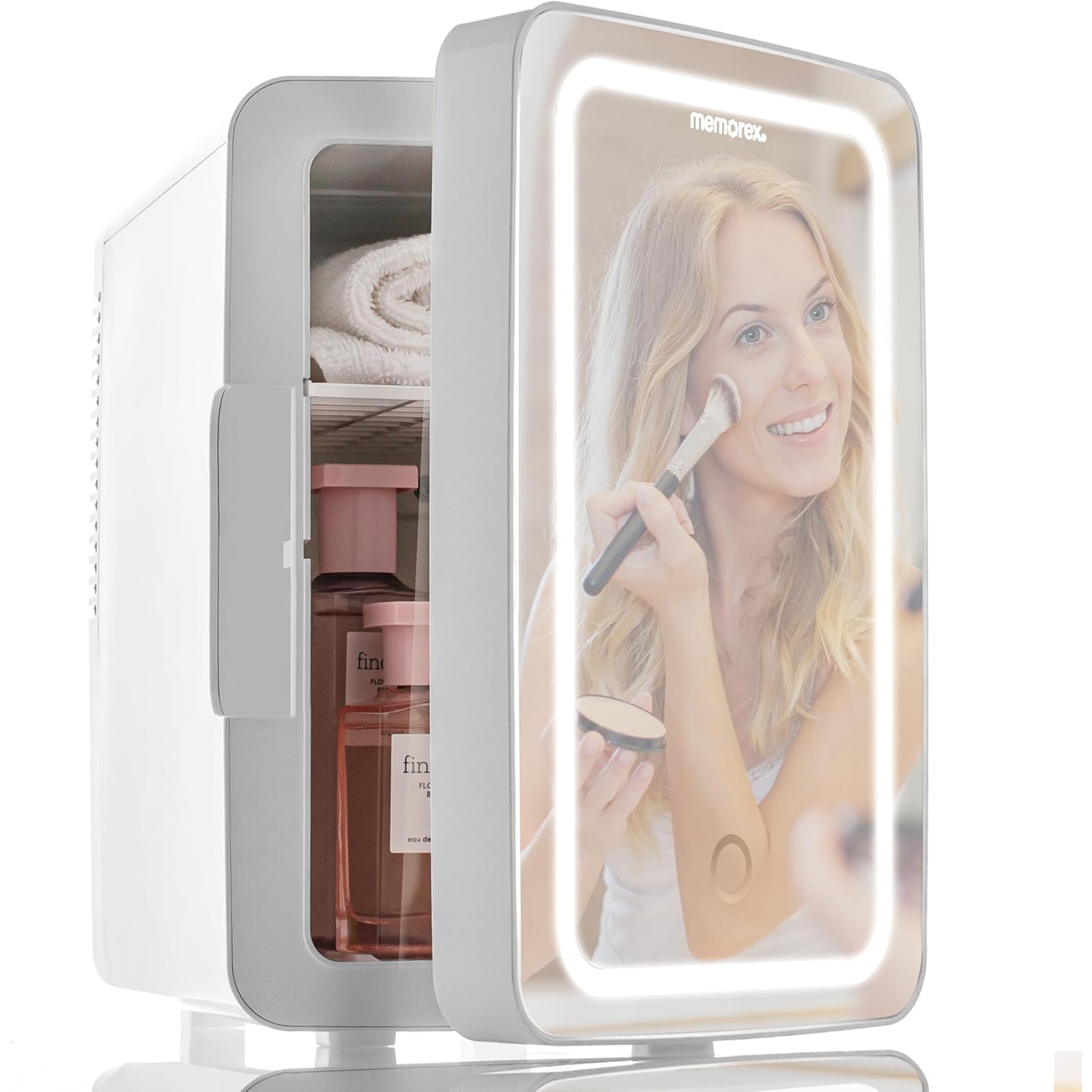 Réfrigérateur à 6,5 mini-miroir lumineux FR690 de Memorex