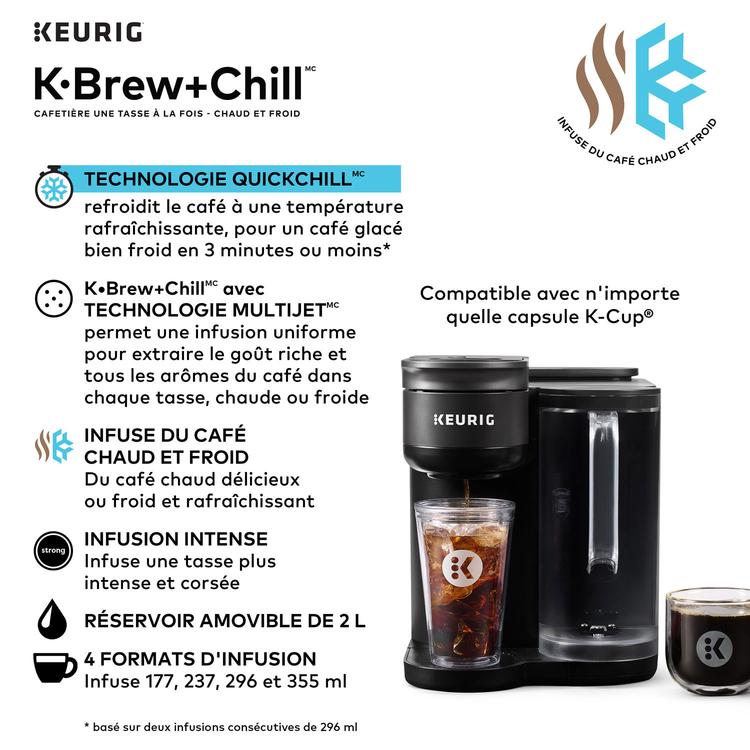 Keurig K-Brew+Chill Single Serve Coffee Maker - Black
