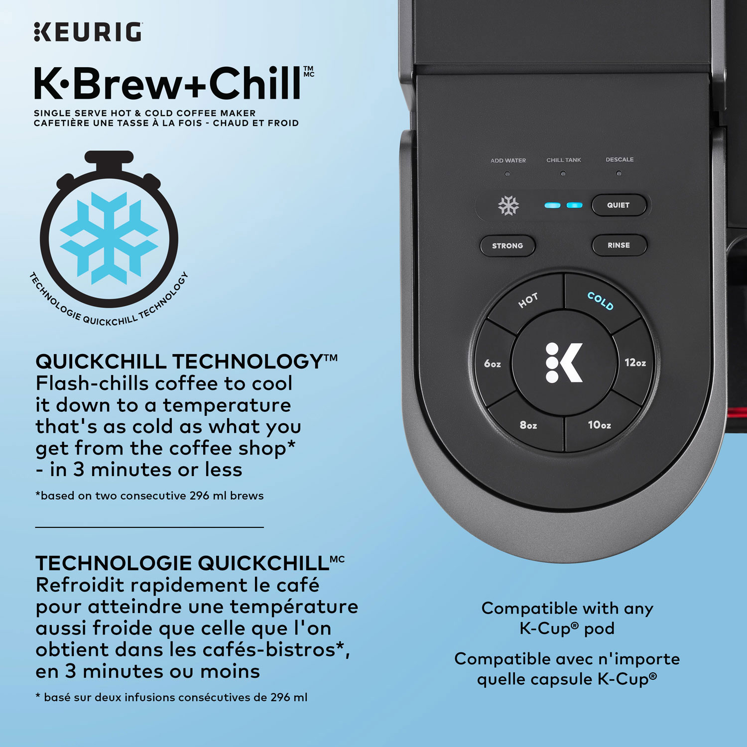 Keurig K-Brew+Chill Single Serve Coffee Maker - Black