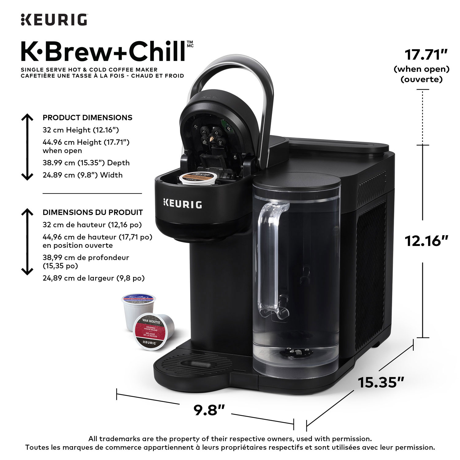 Keurig K-Brew+Chill Single Serve Coffee Maker - Black