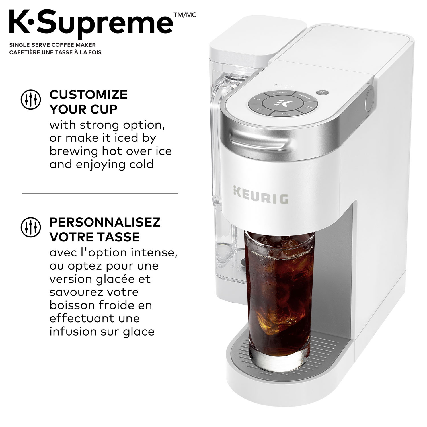 Keurig K-Supreme Single Serve Coffee maker - White