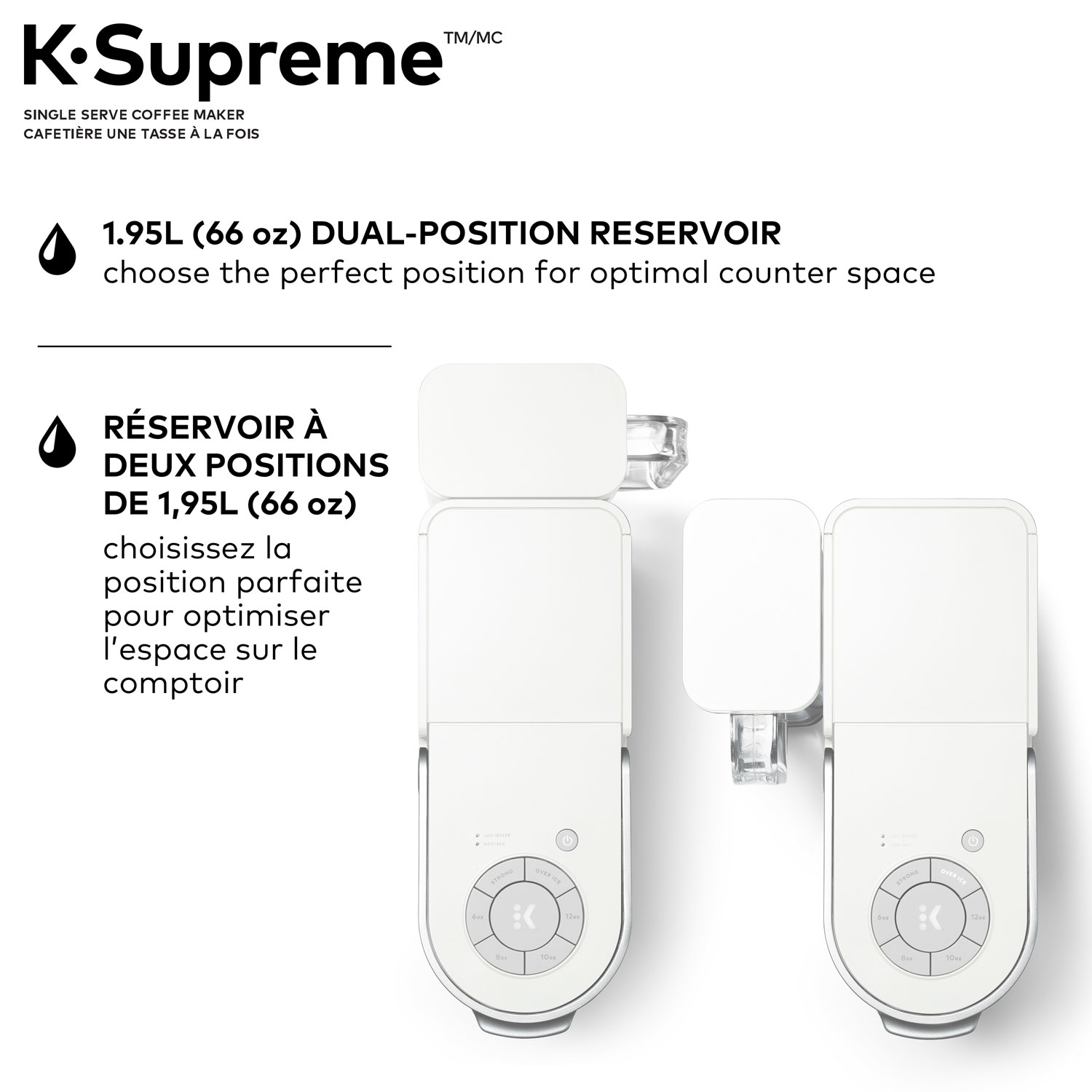 Keurig K-Supreme Single Serve Coffee maker - White