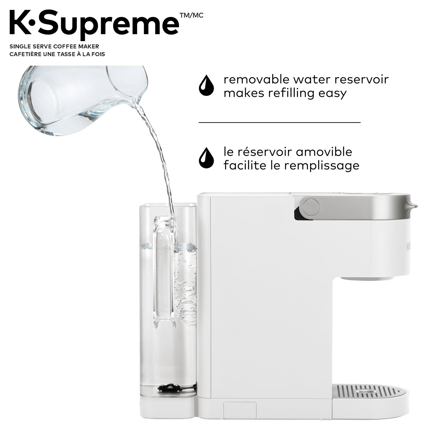 Keurig K-Supreme Single Serve Coffee maker - White