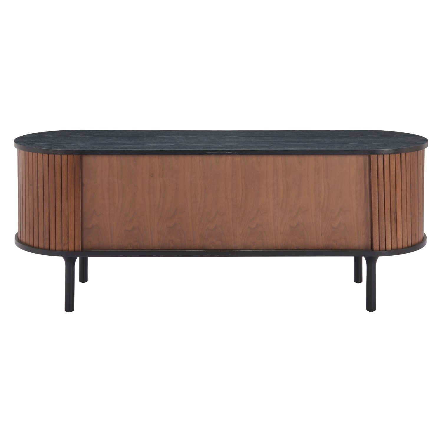 Koriana Entertainment Stand Black & Walnut