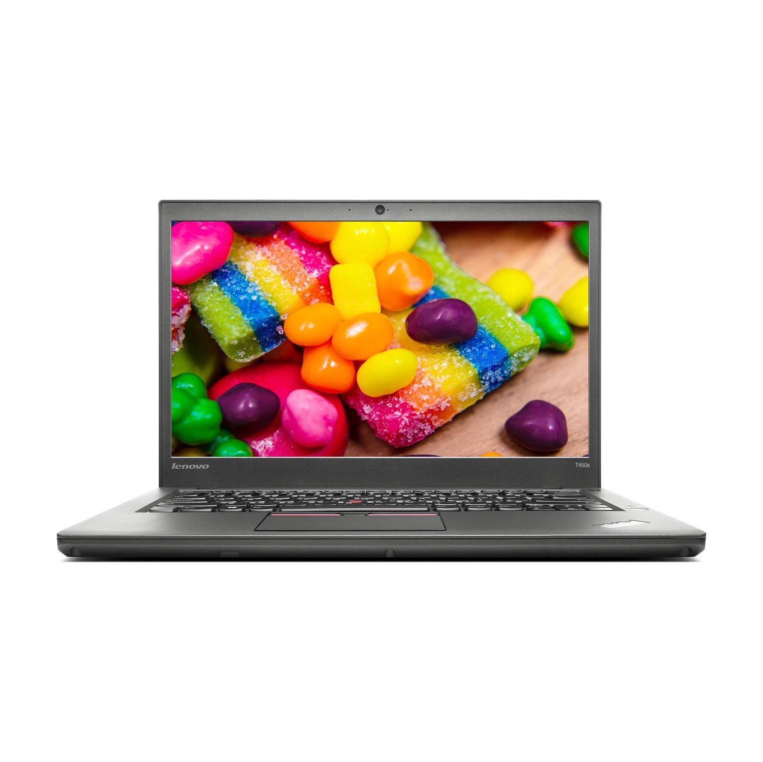 Refurbished - Lenovo ThinkPad T450s 14in Laptop, Intel Core i5 5300U 2.3Ghz, 8GB DDR3 RAM, 256GB SSD, Webcam, Windows 10 Pro