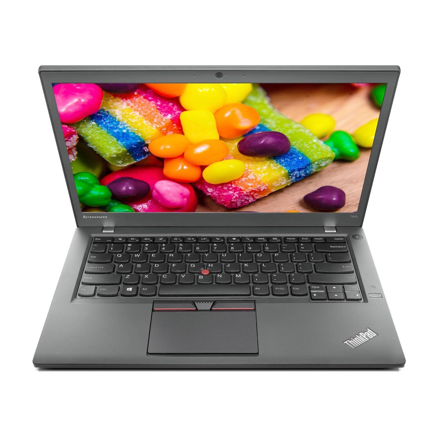 Refurbished - Lenovo ThinkPad T450s 14in Laptop, Intel Core i5 5300U 2.3Ghz, 8GB DDR3 RAM, 256GB SSD, Webcam, Windows 10 Pro