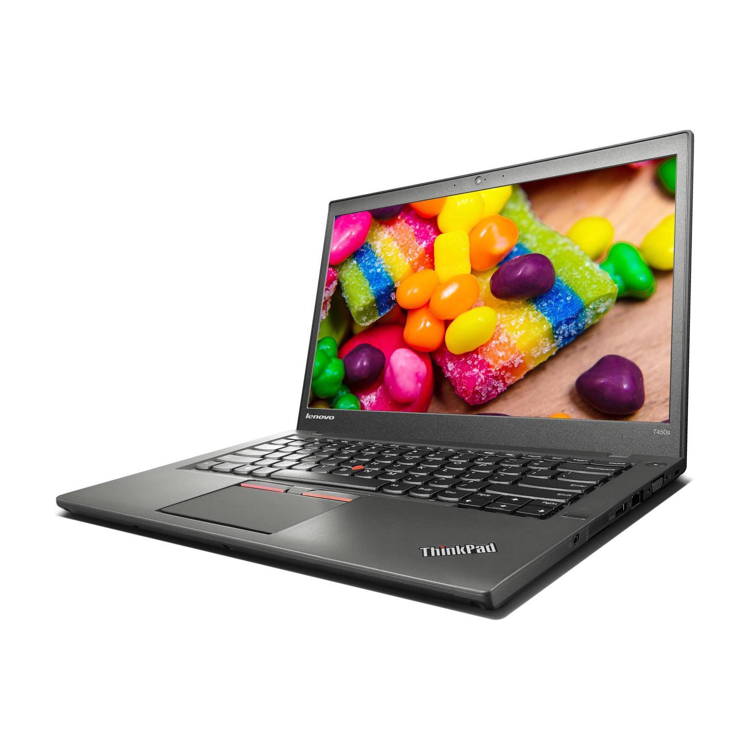 Refurbished - Lenovo ThinkPad T450s 14in Laptop, Intel Core i5 5300U 2.3Ghz, 8GB DDR3 RAM, 256GB SSD, Webcam, Windows 10 Pro