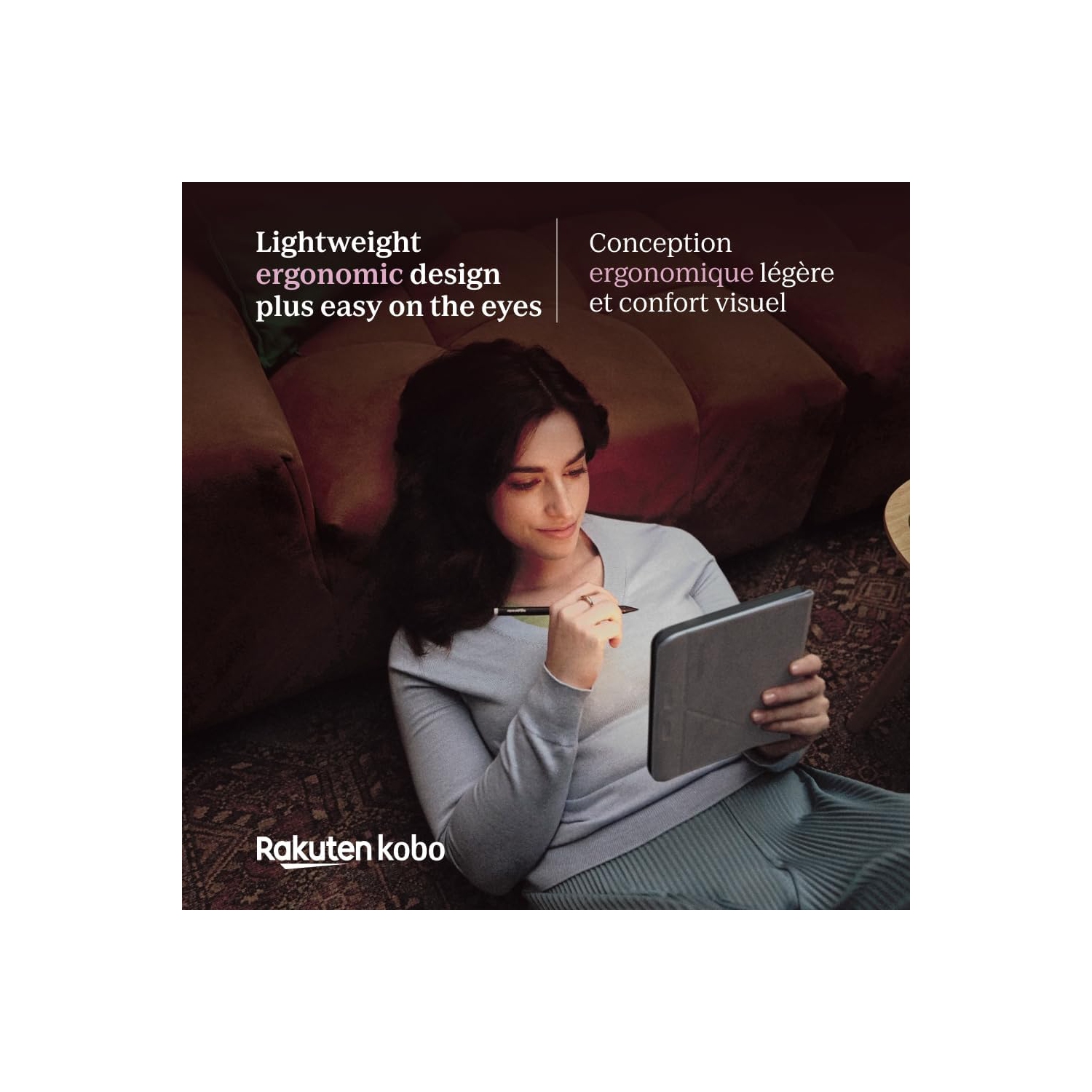 Liseuse numérique à écran tactile de 7&nbsp;po Libra Colour de Kobo - Blanc - Remis à neuf