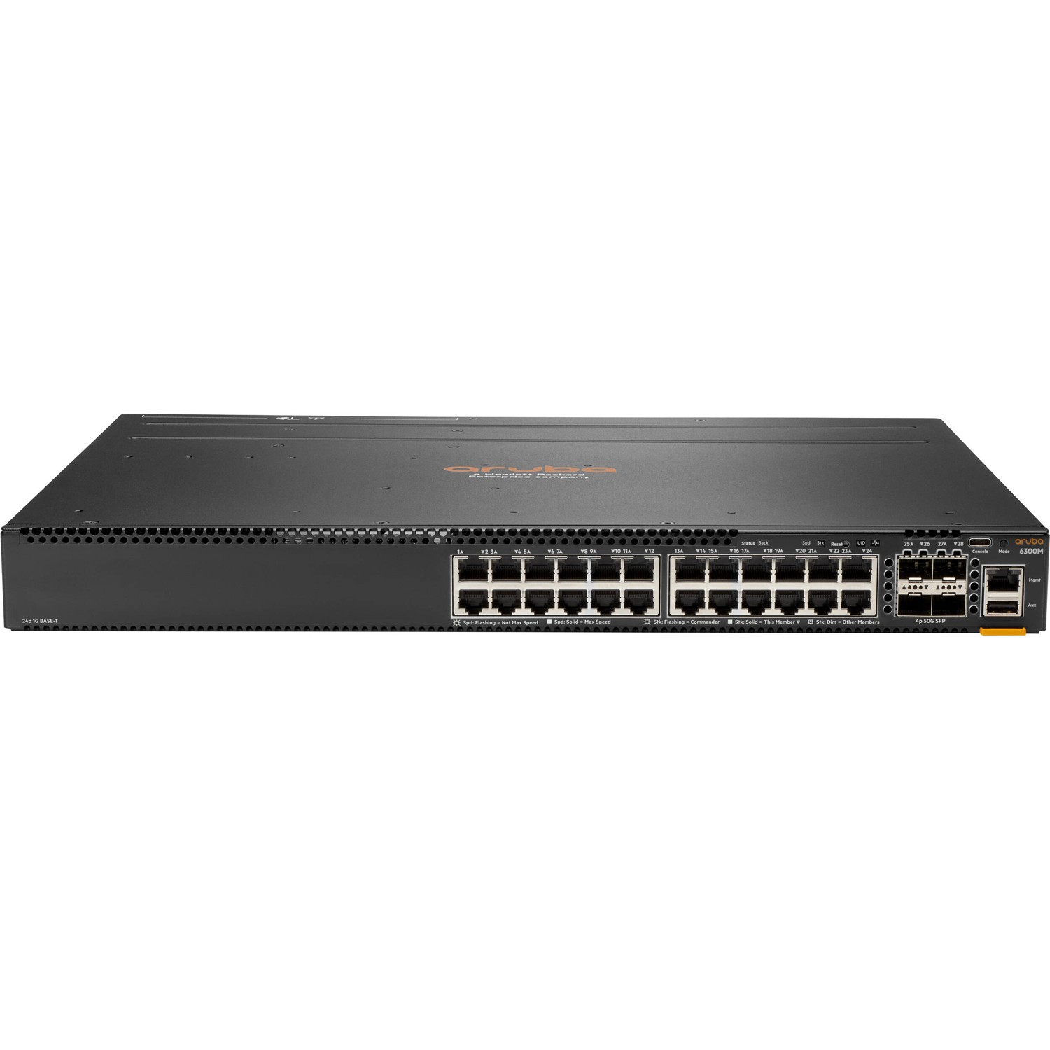 JL664A Aruba 6300M HPE 24-port 1GbE and 4-port SFP56 Switch - Brand New