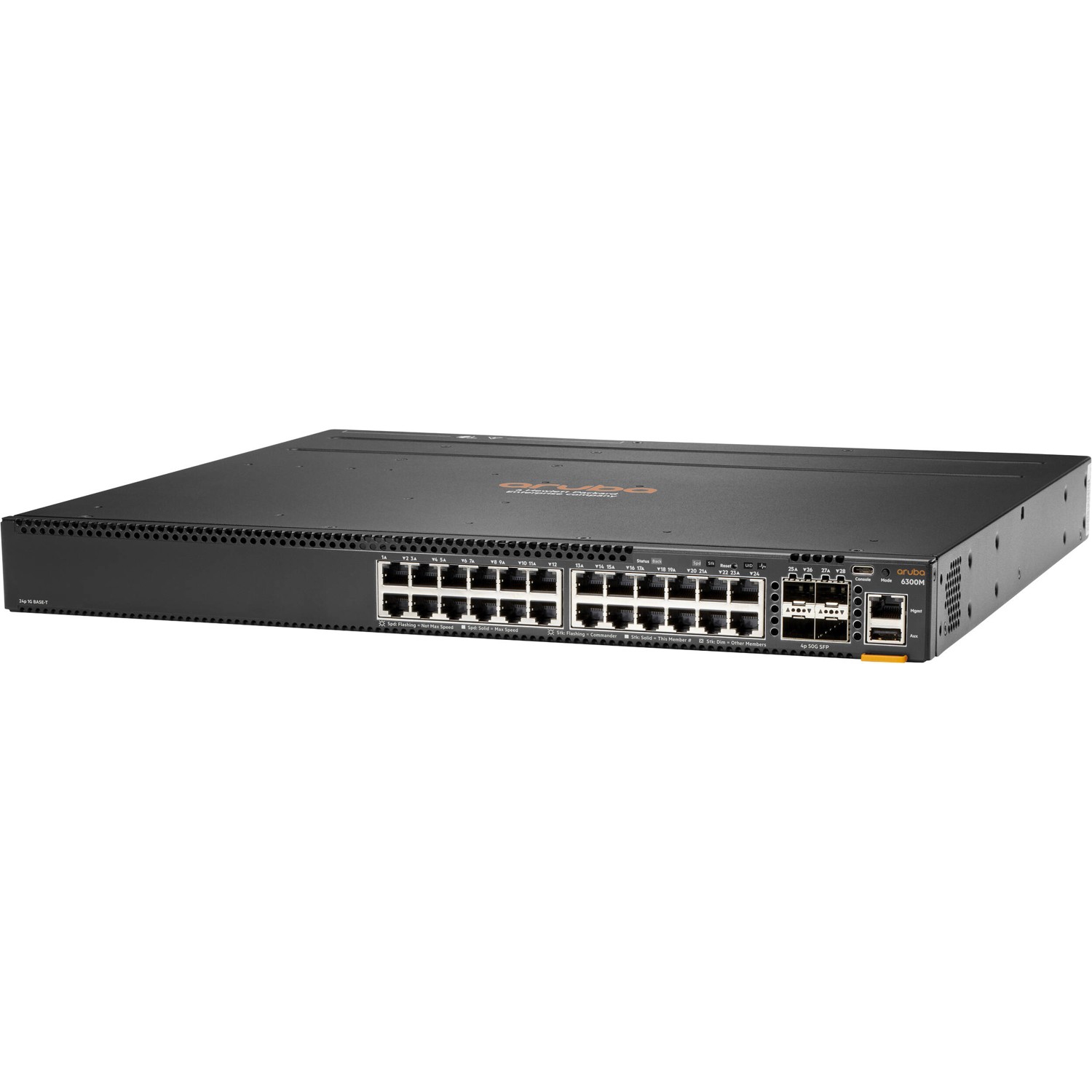 JL664A Aruba 6300M HPE 24-port 1GbE and 4-port SFP56 Switch - Brand New