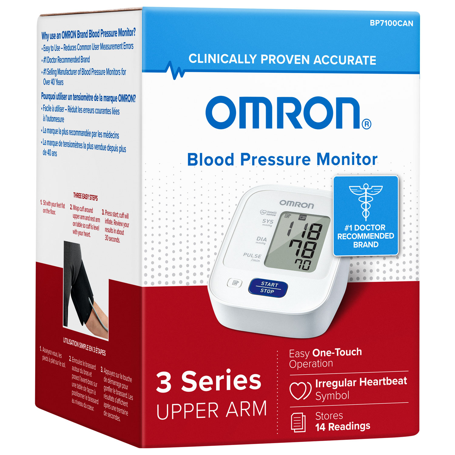Tensiomètre pour le bras Série 3 d'Omron