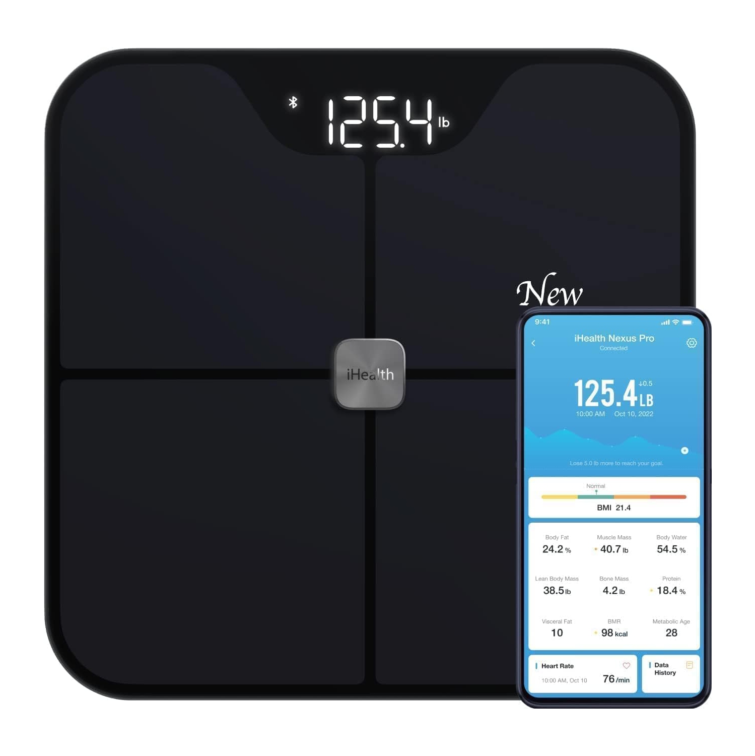 iHealth Nexus-Pro 1.0 Wireless Body Composition Scale - Body Weight and Composition Analyzer with Smart Bluetooth App