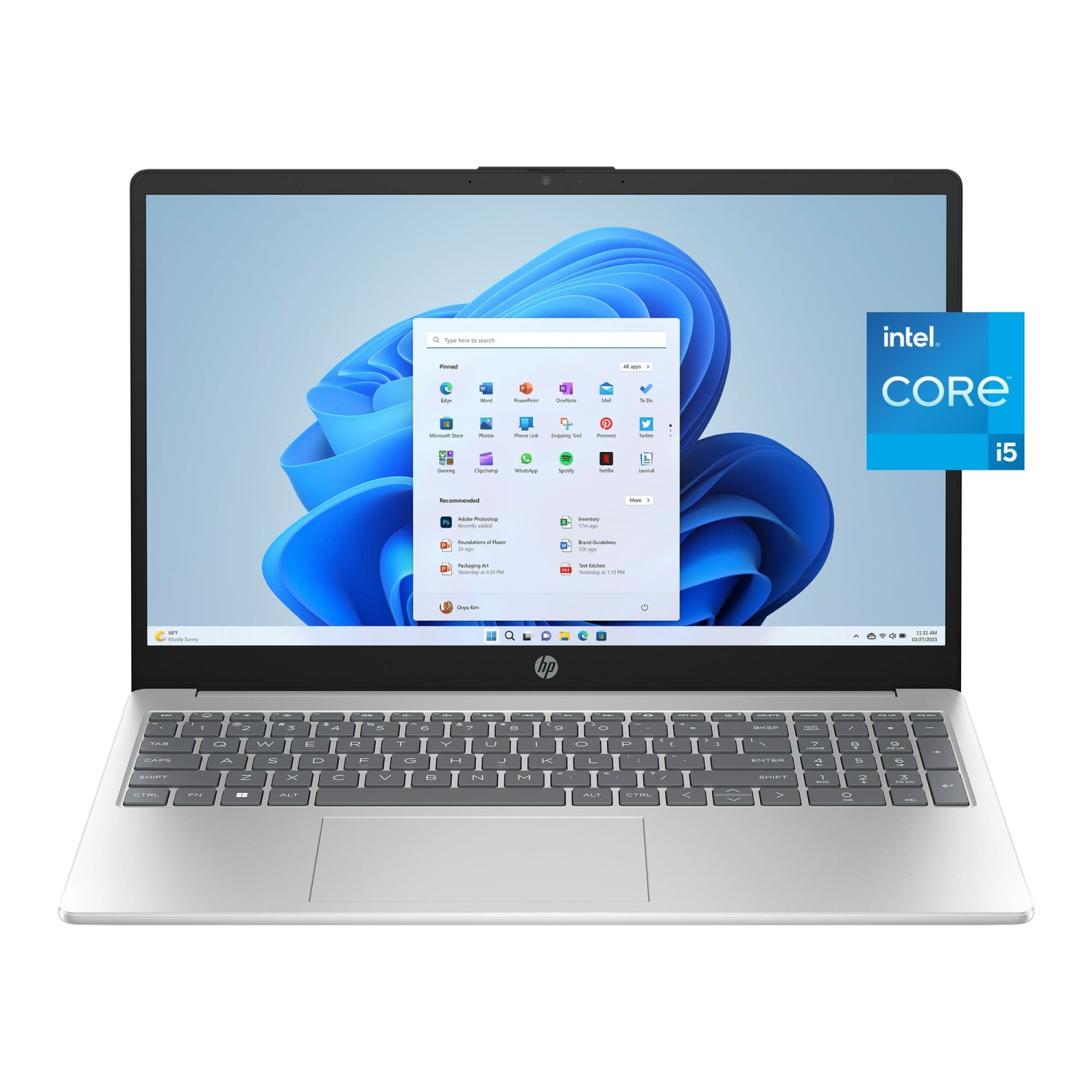 HP 15.6 inch FHD Business and Student Laptop, Intel Core i5-1235U, 32GB RAM, 2TB SSD, Silver, Intel Iris Xe Graphics, Windows 11 Home, Numeric Keypad, Wi-Fi 6 and Bluetooth 5.3