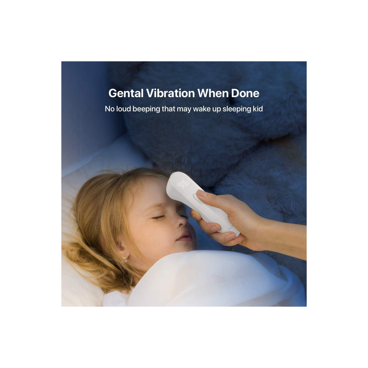 iHealth Non-Contact Infrared Forehead Thermometer - Digital Thermometer for Adults, Kids, and Babies with 3 Ultra-Sensitive Sensors