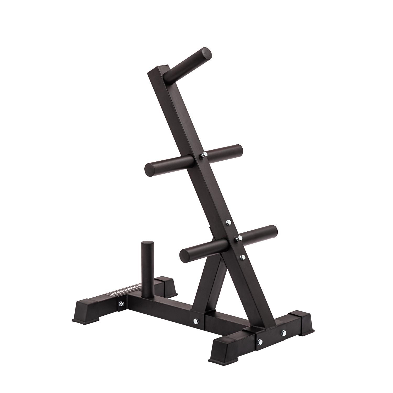 Support de plaque olympique Gearforfit - Organisateur de rangement robuste pour disques