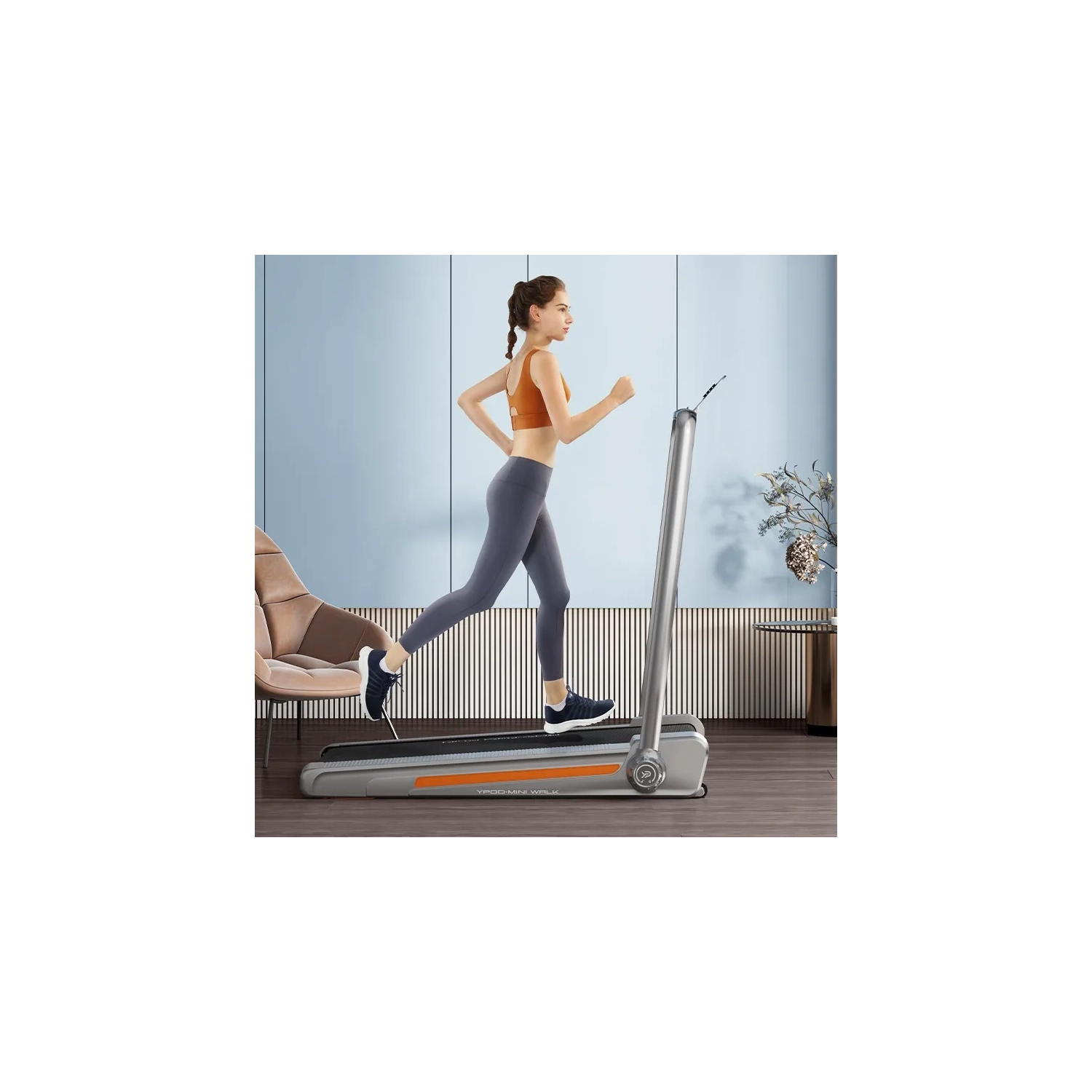Gearforfit YPQO Mini-Walk Foldable Treadmill - Compact, Quiet, and Adjustable