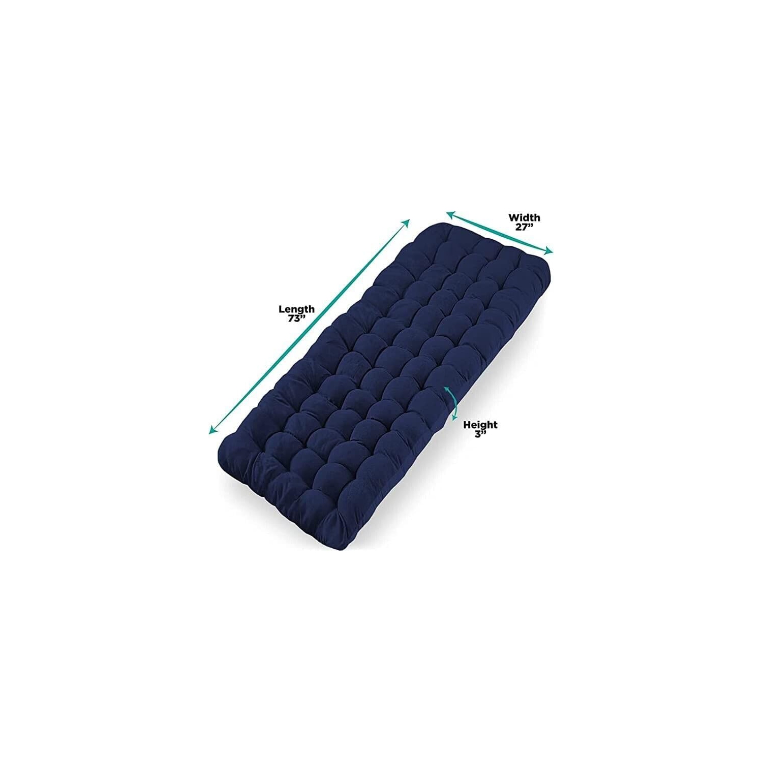 Folding Camping Cot with Mattress, Large Pocket Portable Camp Bed Cots with Carry Bag, Max Load 450 LBS, for Camping, BBQ, Hiking, Backpacking,