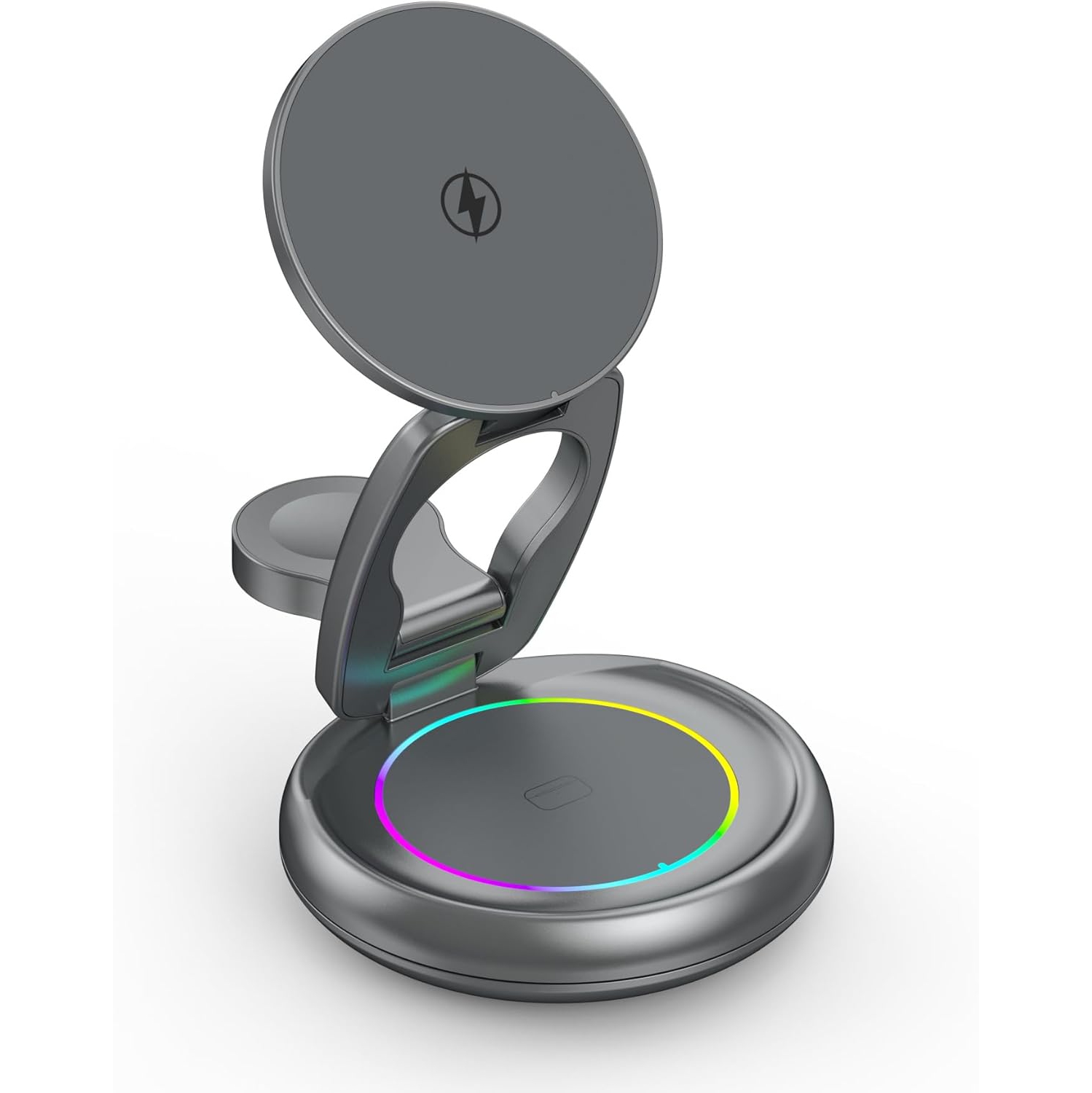 Metal 3 in 1 for Apple Magsafe Magnetic Wireless Charger Folding Stand for iPhone16 iPhone15 pro max Ultra S8 AirPods Pro