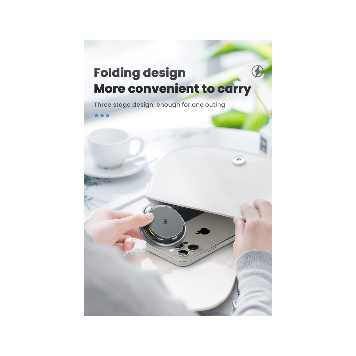 Metal 3 in 1 for Apple Magsafe Magnetic Wireless Charger Folding Stand for iPhone16 iPhone15 pro max Ultra S8 AirPods Pro