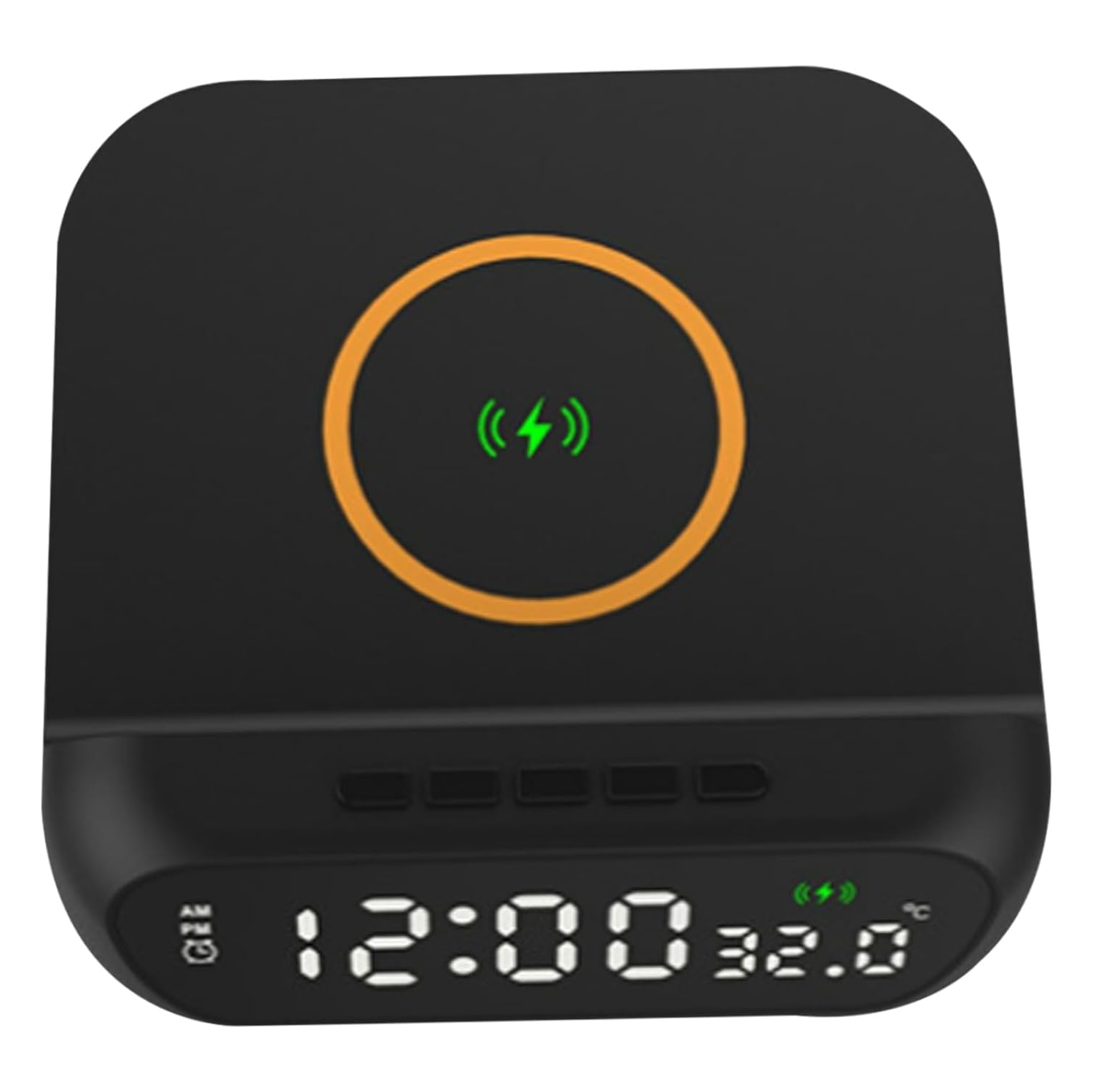 Alarm Clock with Wireless Charging Wireless Phone Charger with Clock 3-in-1 15W Alarm Clock Charging Station LED Digital Display Alarm Clock