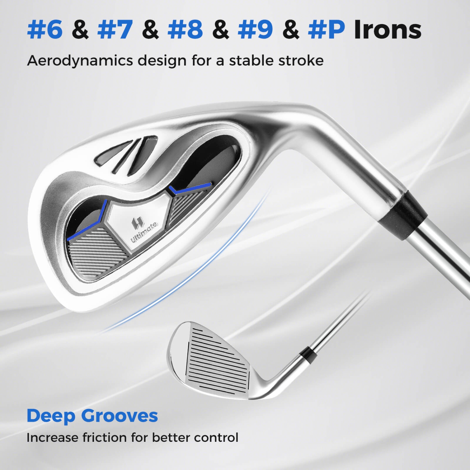 Costway 10 Pieces Men's Complete Golf Clubs Set Right Hand, Includes 460cc Alloy #1 Driver & #3 Fairway Wood & #4 Hybrid & #6/#7/#8/#9/#P Irons &