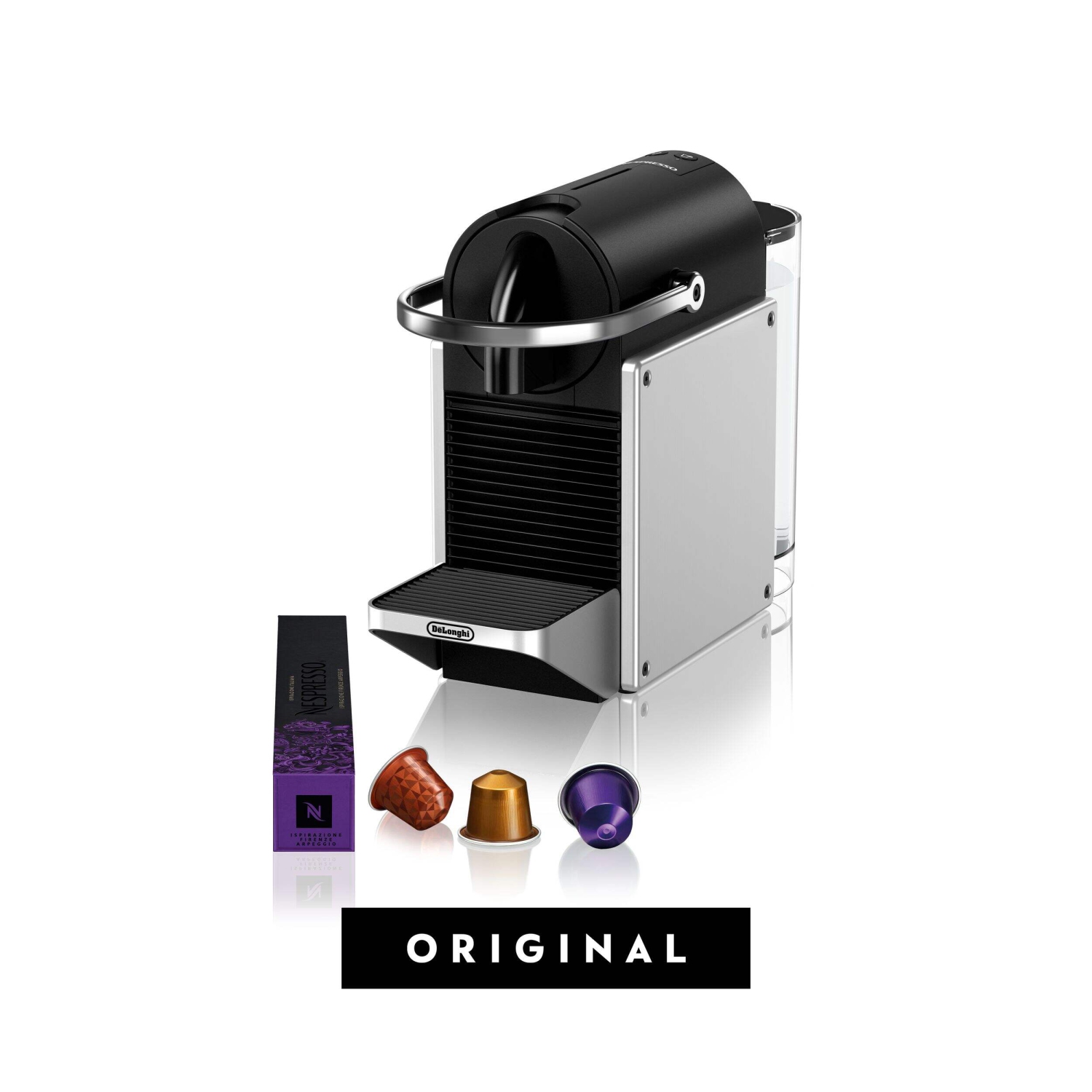 Nespresso Pixie Espresso Machine by De’Longhi, Aluminum
