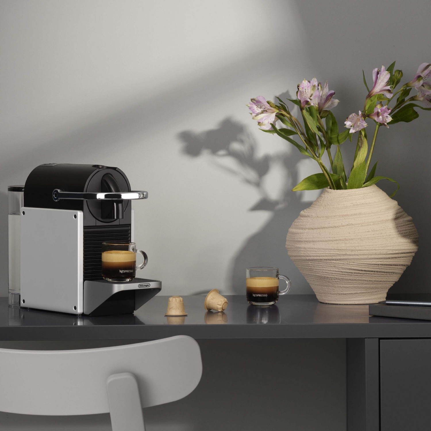 Nespresso Pixie Espresso Machine by De’Longhi, Aluminum