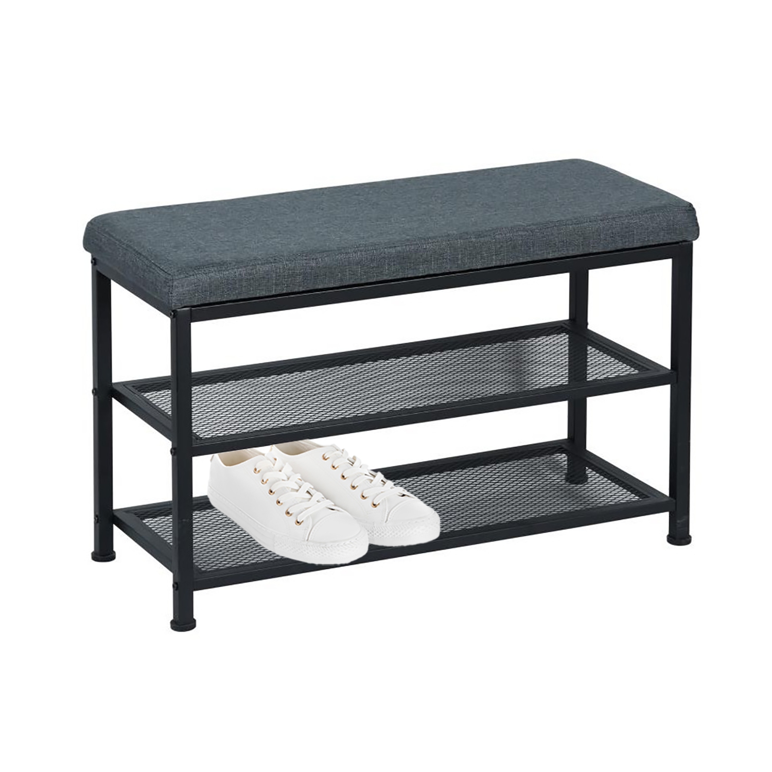 ITY International - Entryway Bench with Shoe Storage, Grey