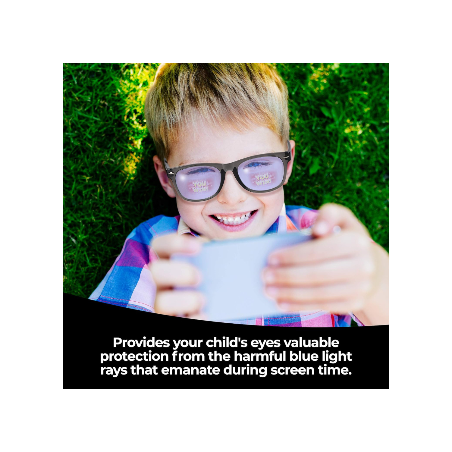 Ava & Ethan Blue Light Glasses for Kids, Blue Light Blocking for Computer/Gaming