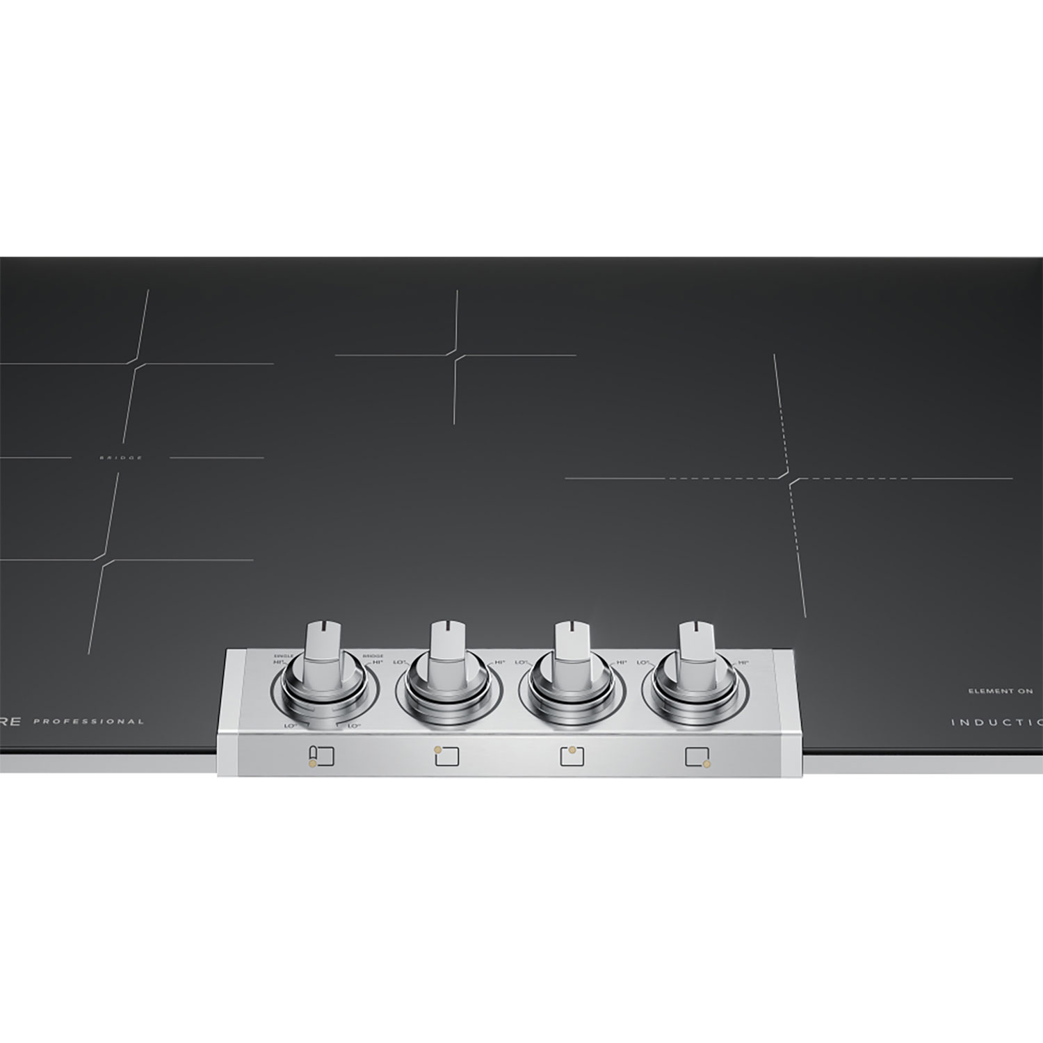 Surface de cuisson à induction de 31 po à 4 éléments Professional de Frigidaire - Acier inoxydable noir résistant aux taches