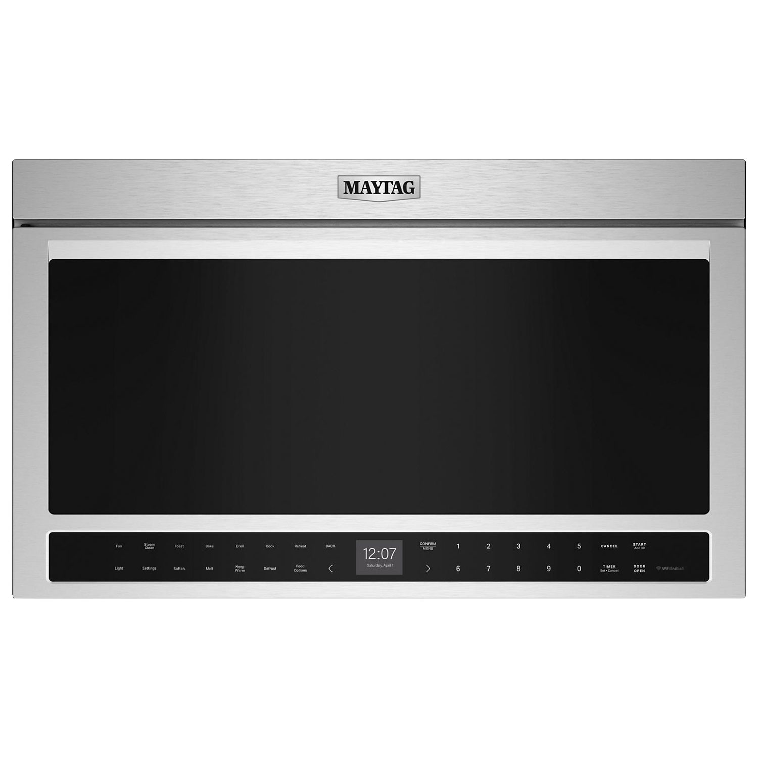 Four à micro-ondes à hotte intégrée de Maytag - 1,1 pi³ - Acier inoxydable résistant aux traces de doigts