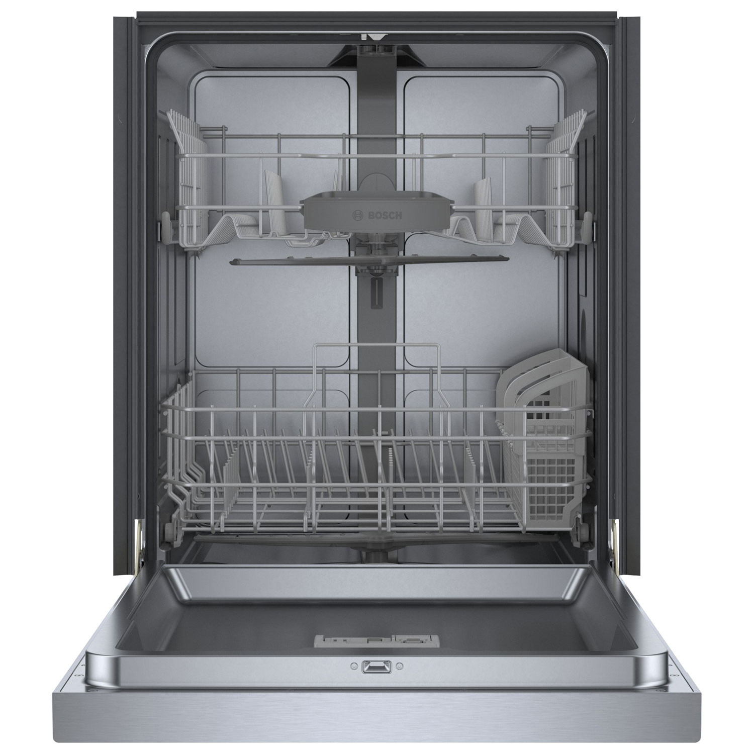 Bosch 100 Series 24" 48dB Built-In Dishwasher with Stainless Steel Tub - Stainless Steel