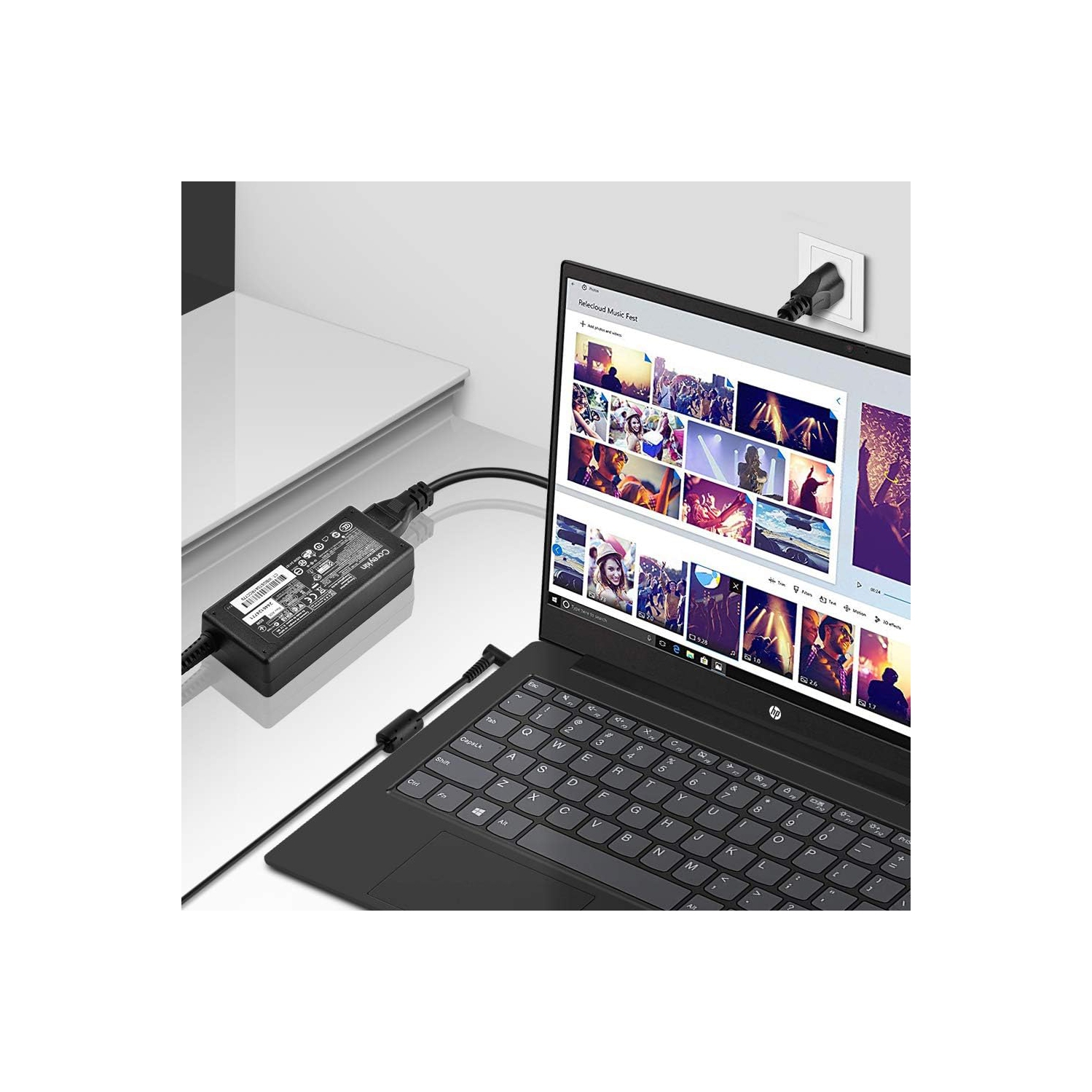 Charger for HP Laptop Computer Smart Blue Tip, Compatible with Pavilion x360 17 15 14, Elitebook Folio 1040 G1, HP Chromebook Stream 14 13,HP Envy