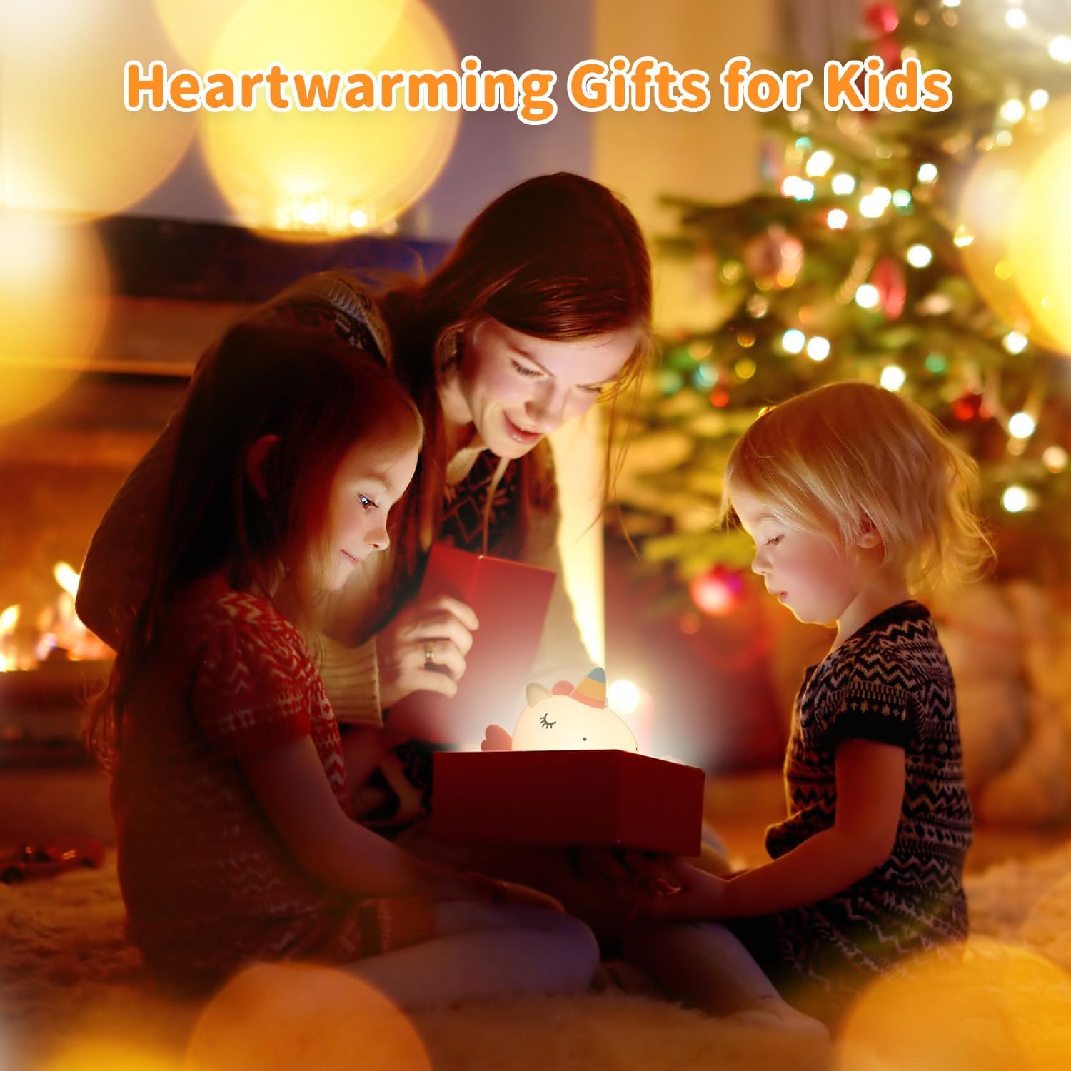 Veilleuse pour enfants LED Lampe de chevet rechargeable sans fil 7 couleurs Capteur tactile Silicone Veilleuses pour chambre d'enfant Lampe de