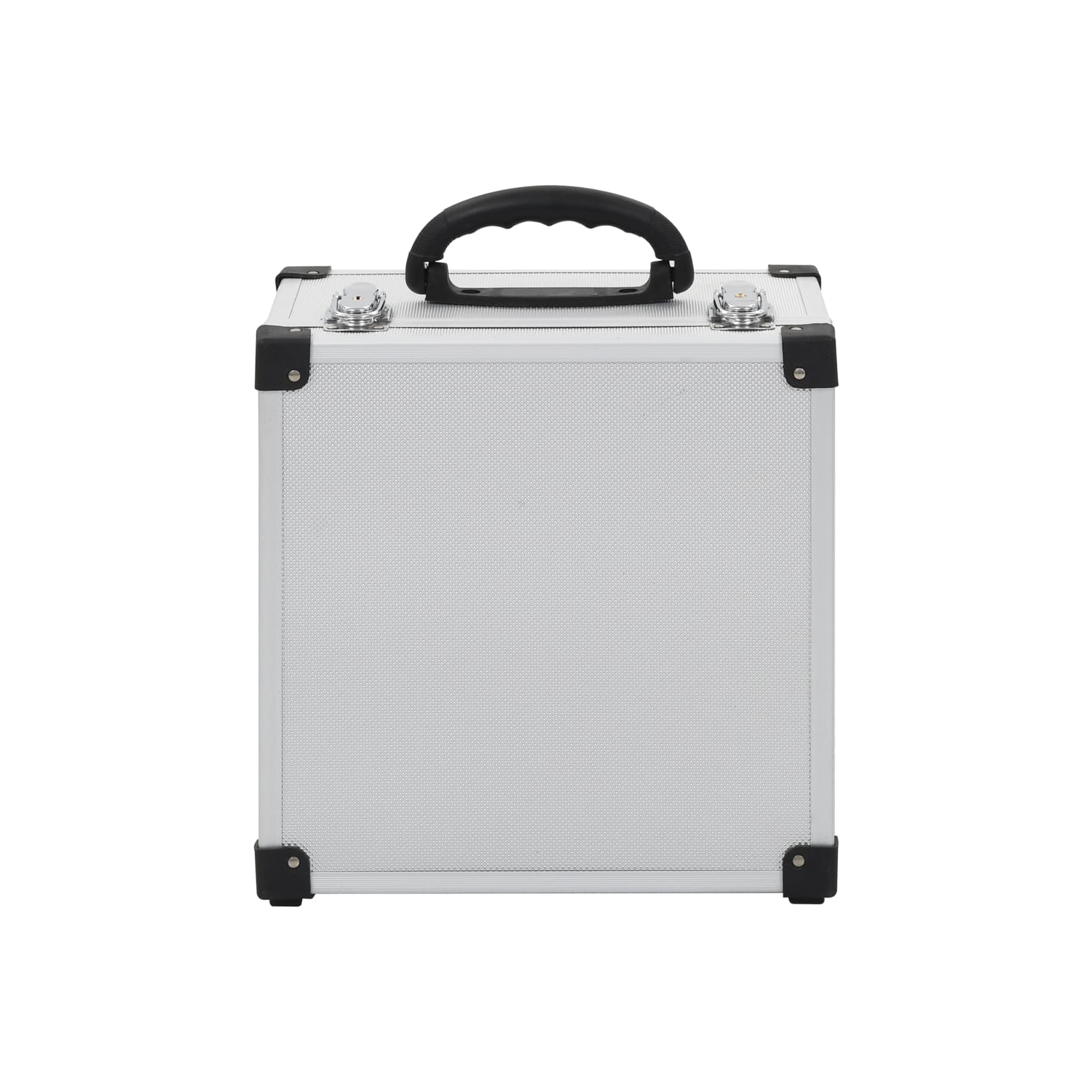 vidaXL CD Case for 40 CDs Aluminium ABS Silver