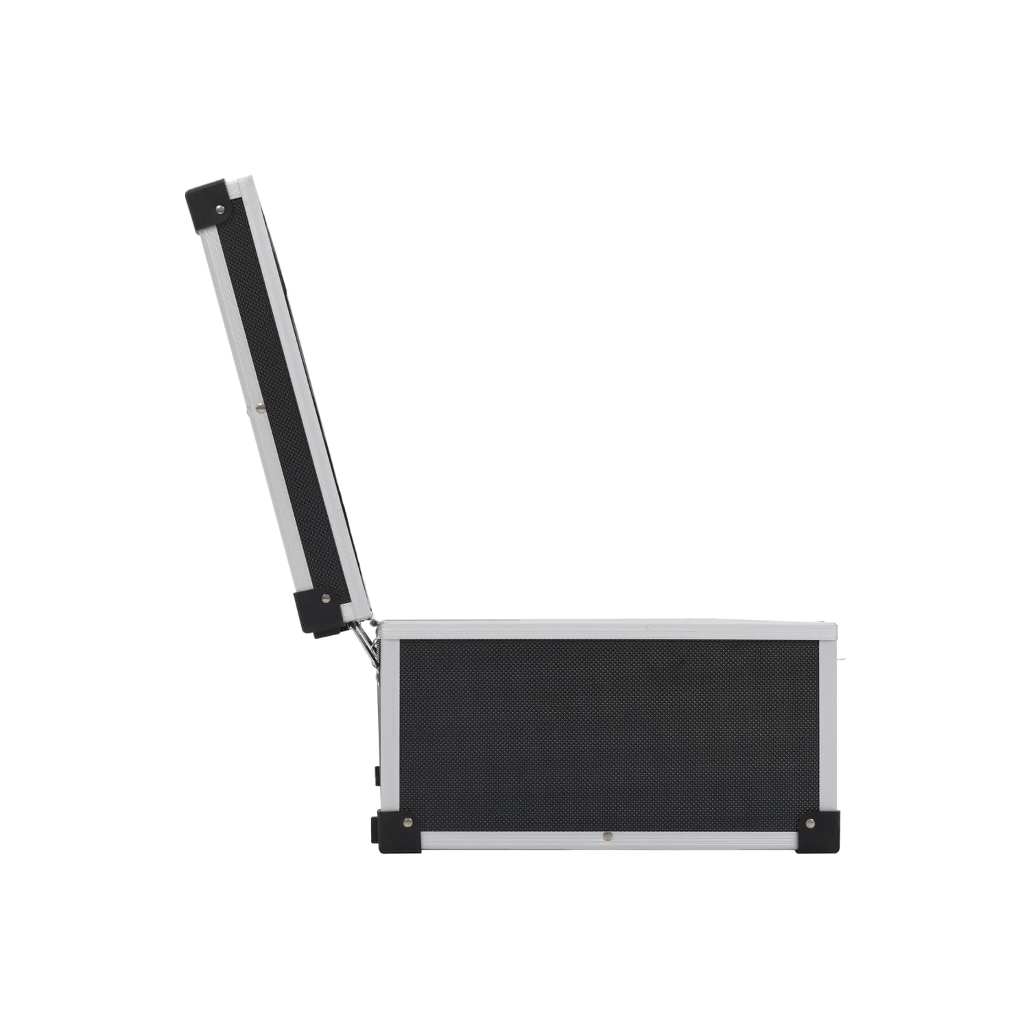 vidaXL CD Case for 80 CDs Aluminium ABS Black