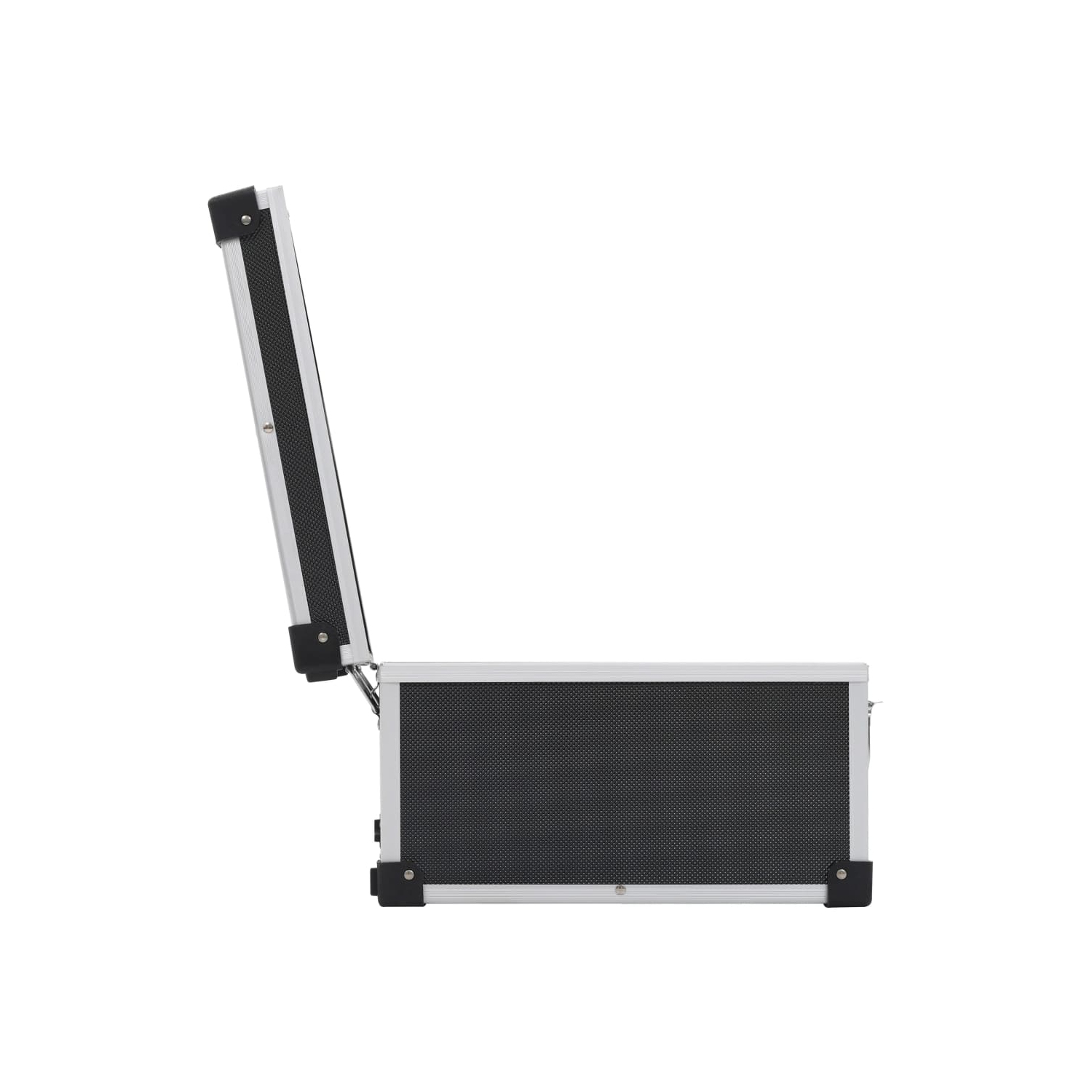 vidaXL CD Case for 60 CDs Aluminium ABS Black