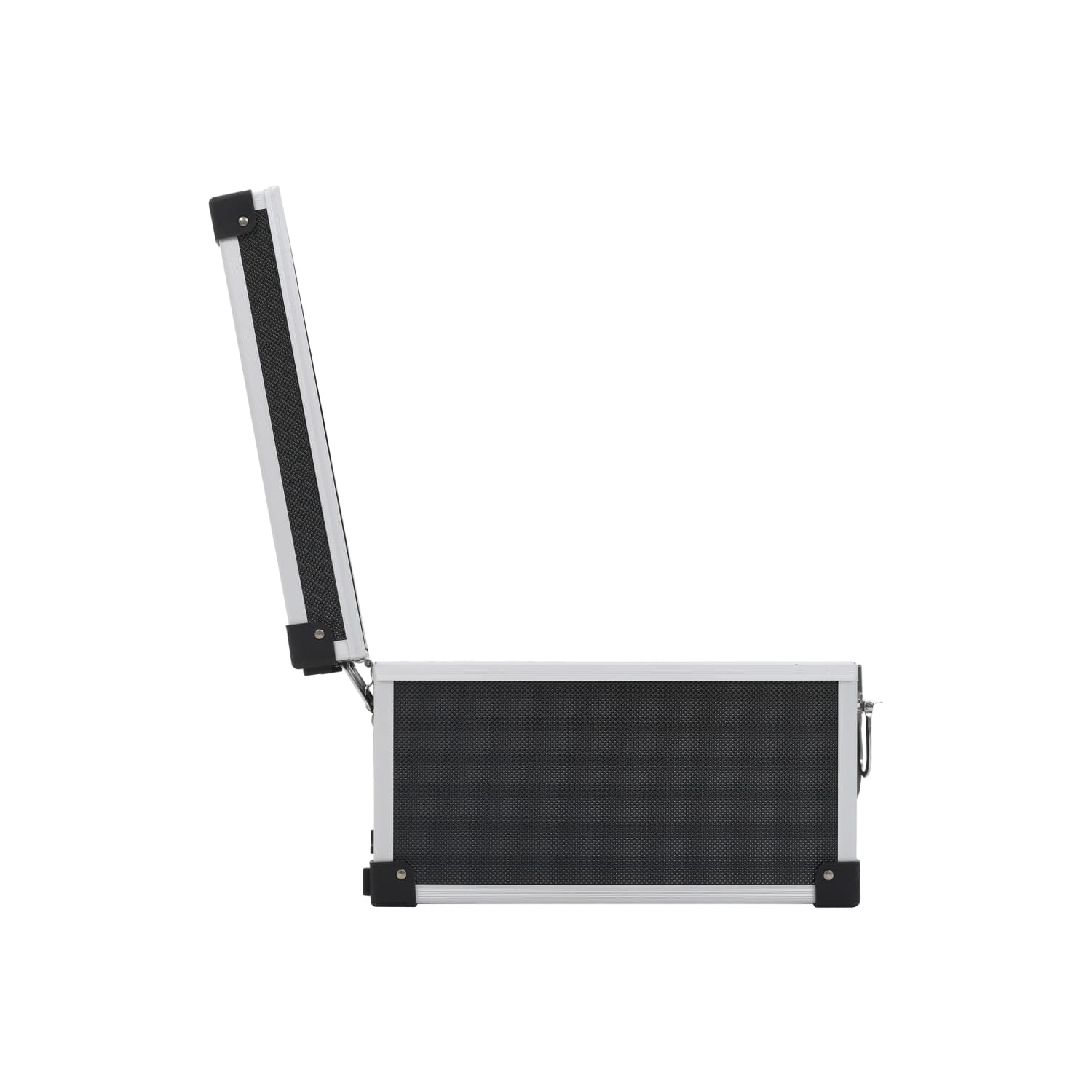 vidaXL CD Case for 40 CDs Aluminium ABS Black